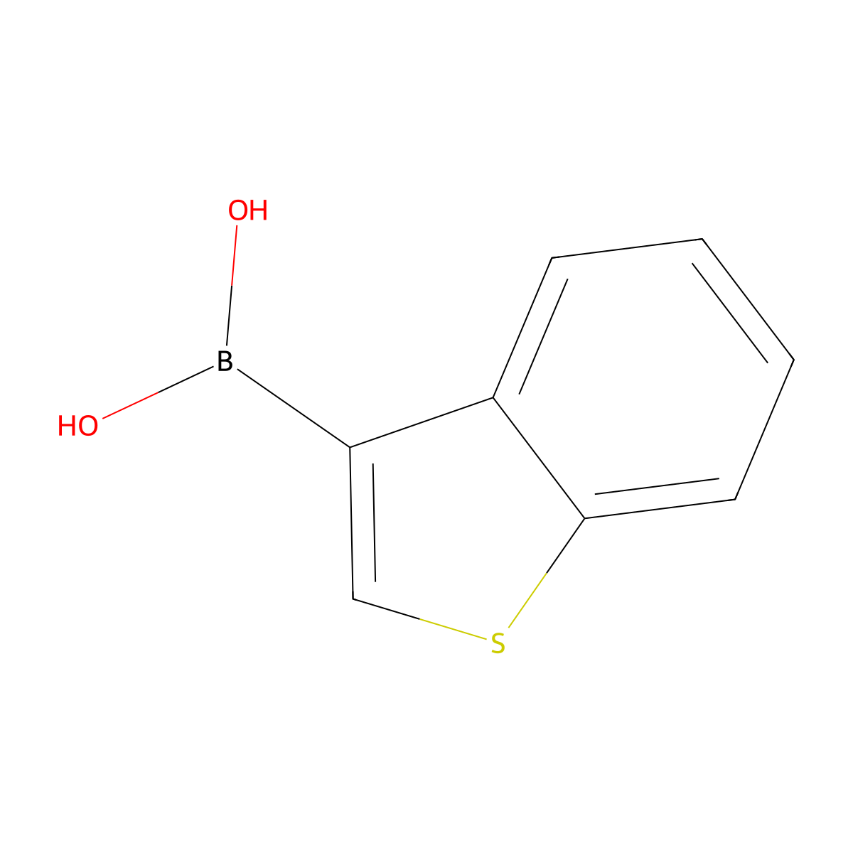 (1-Benzothiophen-3-yl)boronic acid molecular structure, CAS 113893-08-6