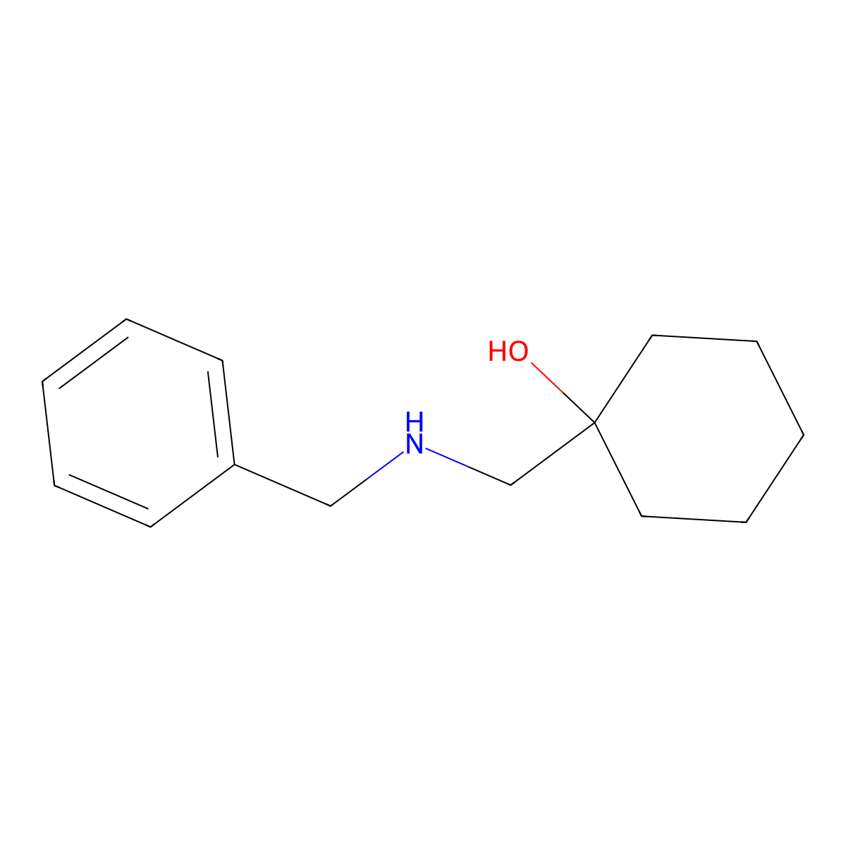 1-[(Benzylamino)methyl]cyclohexan-1-OL molecular structure, CAS 113912-41-7