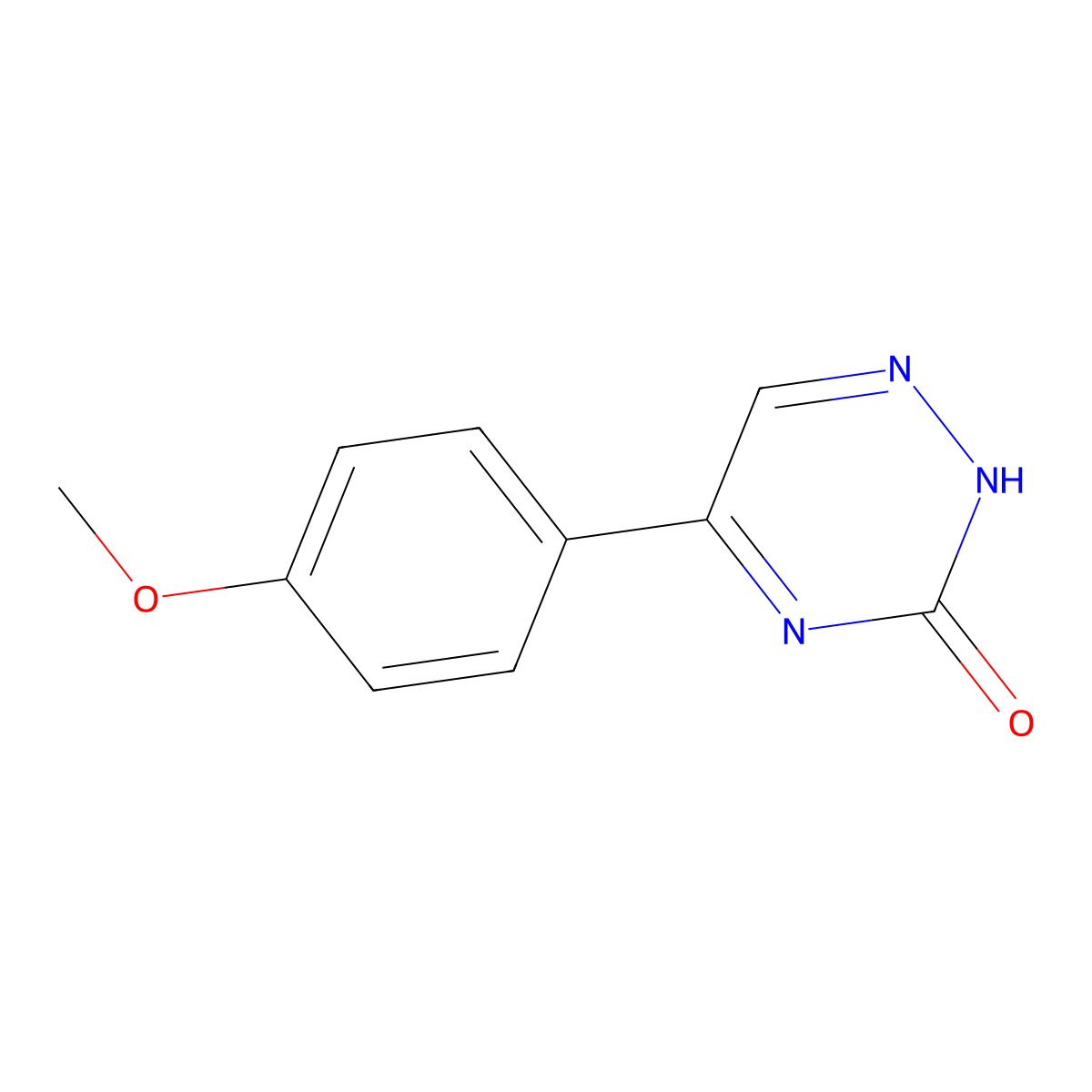 5-(4-methoxyphenyl)-1,2,4-triazin-3(2H)-one molecular structure, CAS 113913-32-9