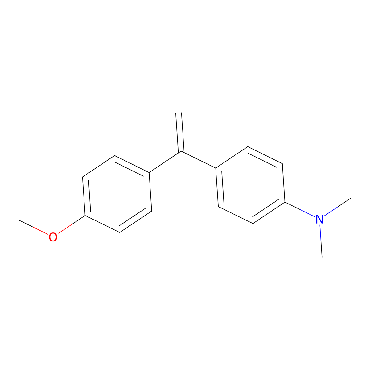 4-[1-(4-Methoxyphenyl)ethenyl]-N,N-dimethylaniline molecular structure, CAS 113915-67-6