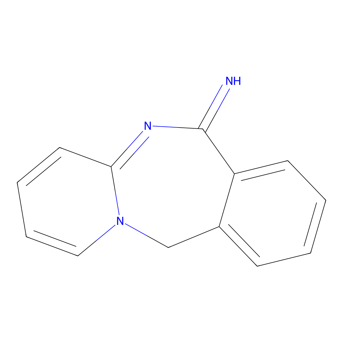 Pyrido[1,2-b][2,4]benzodiazepin-6(11H)-imine molecular structure, CAS 113918-51-7