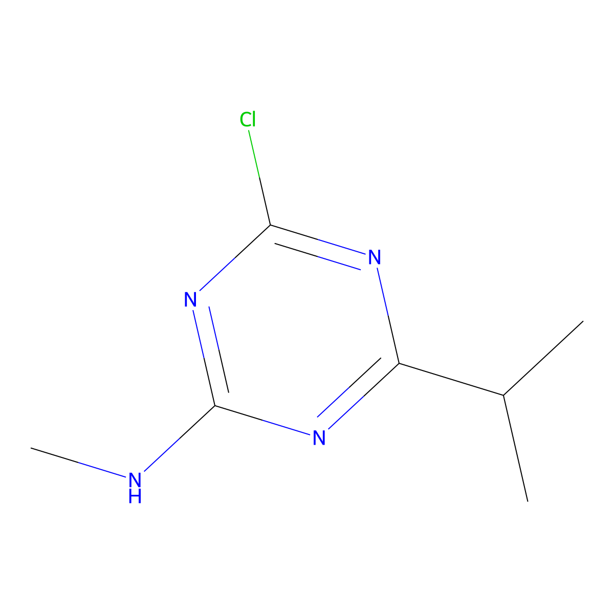 4-Chloro-6-isopropyl-N-methyl-1,3,5-triazin-2-amine molecular structure, CAS 1139245-35-4