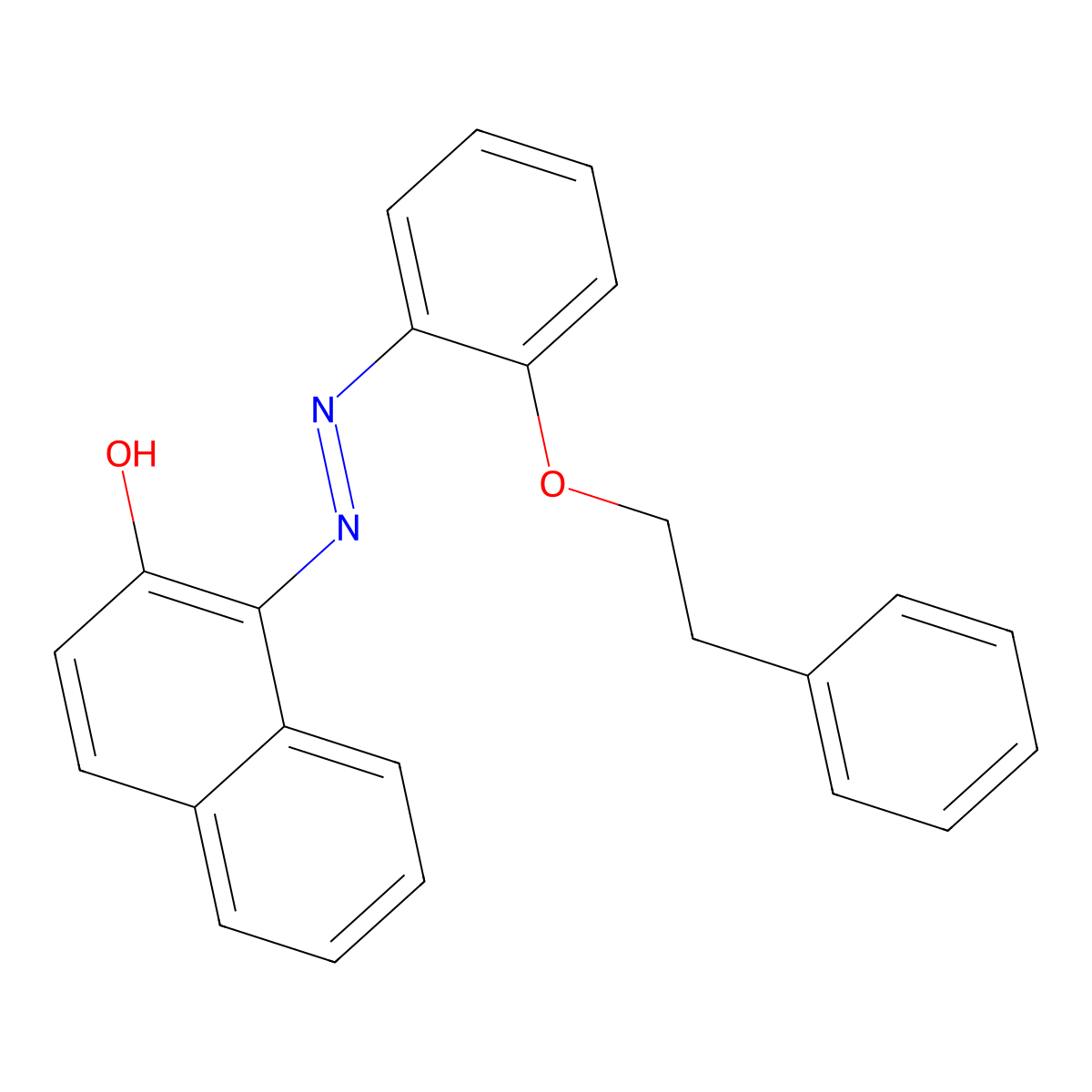 1-{(E)-[2-(2-phenylethoxy)phenyl]diazenyl}naphthalen-2-ol molecular structure, CAS 113926-86-6