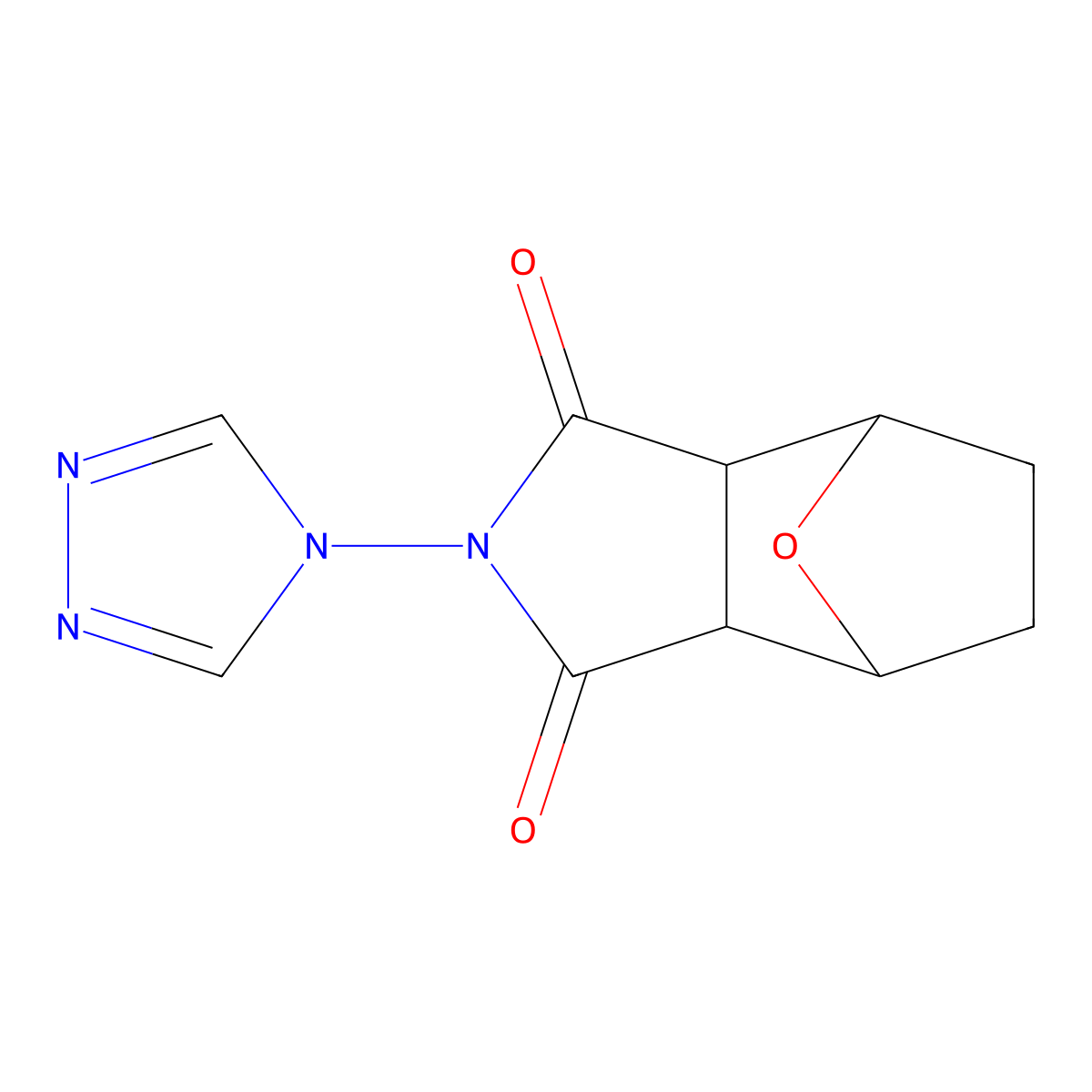 4-(4H-1,2,4-triazol-4-yl)-10-oxa-4-azatricyclo[5.2.1.0,2,6]decane-3,5-dione molecular structure, CAS 113928-47-5