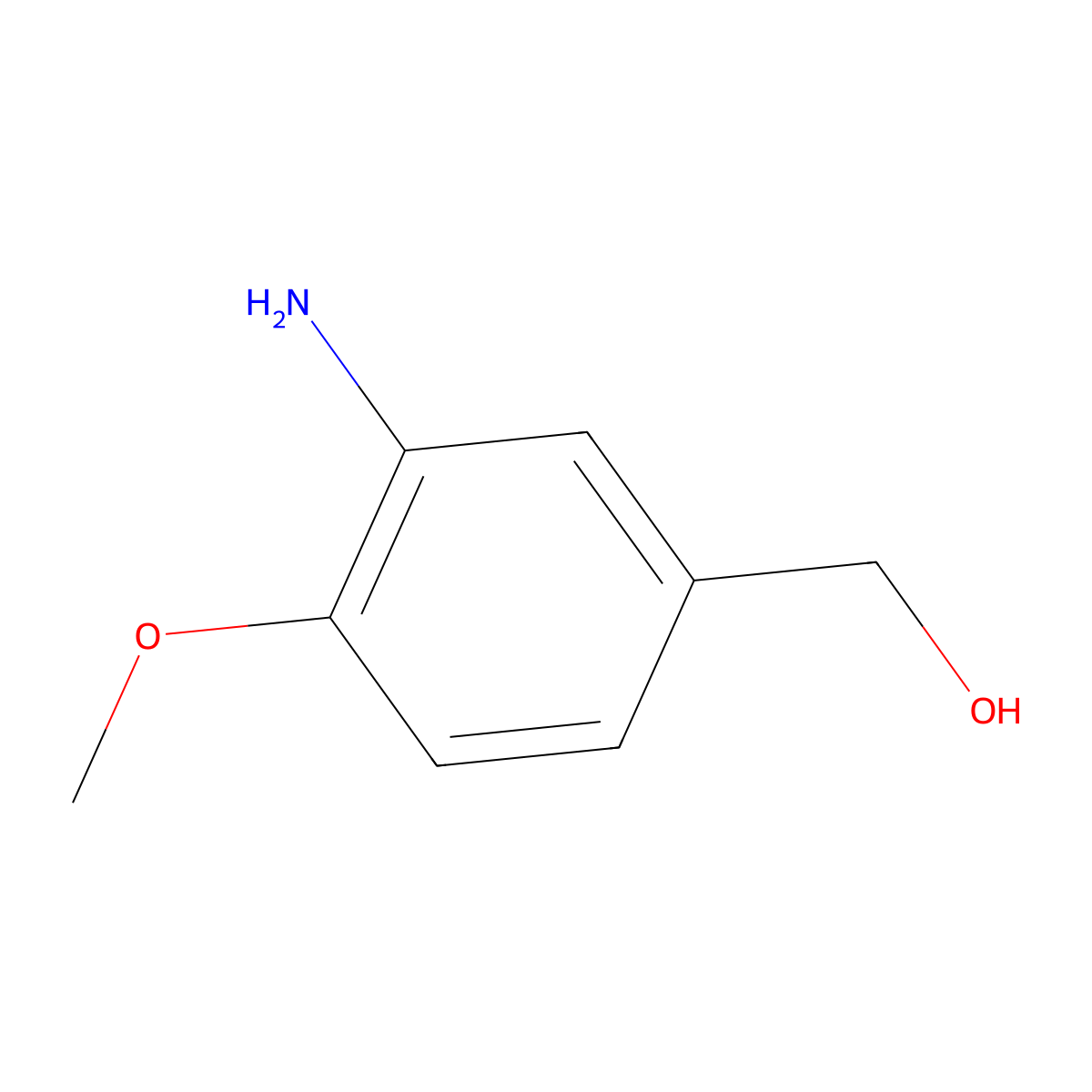 (3-Amino-4-methoxyphenyl)methanol molecular structure, CAS 113928-90-8
