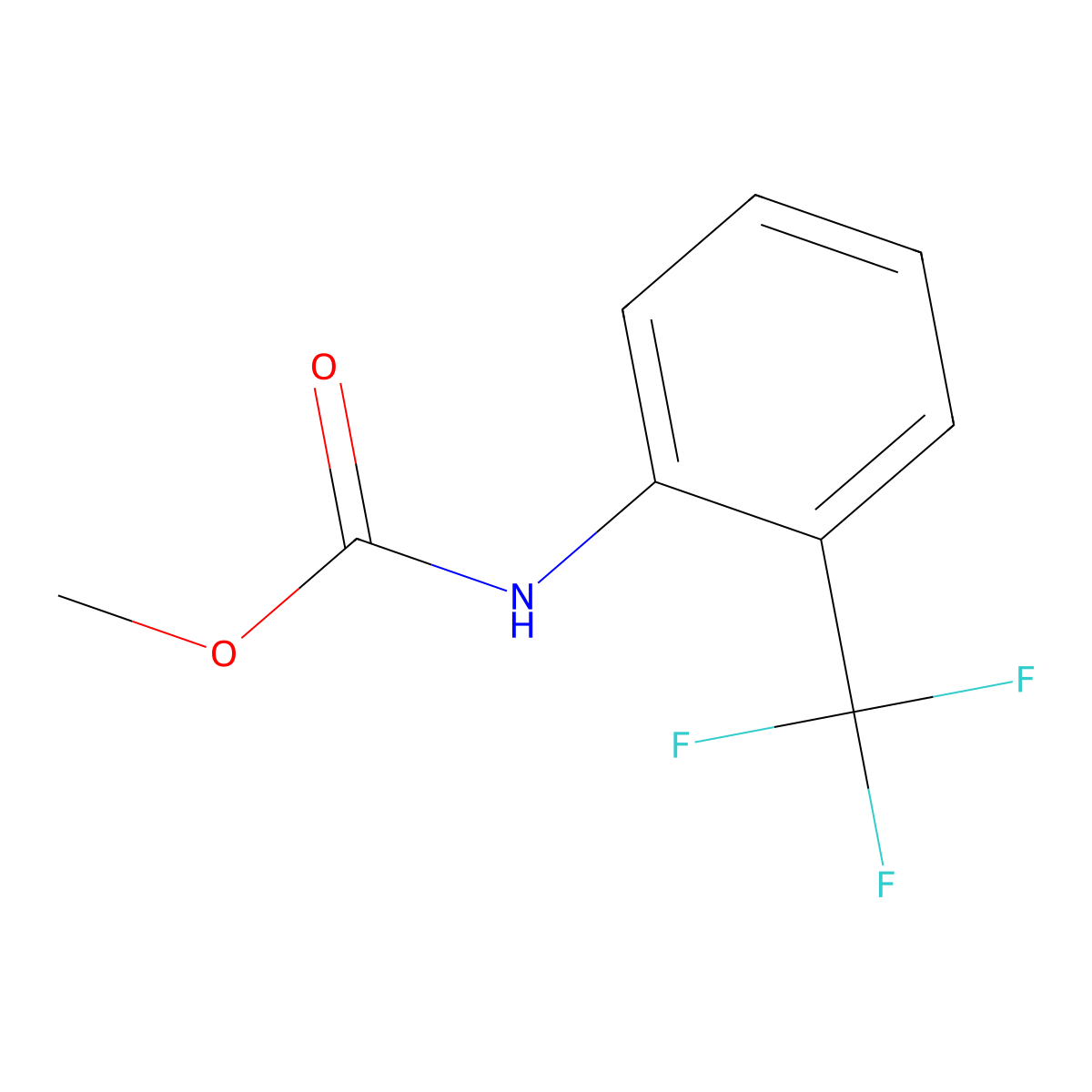 Methyl N-[2-(trifluoromethyl)phenyl]carbamate molecular structure, CAS 113932-80-2