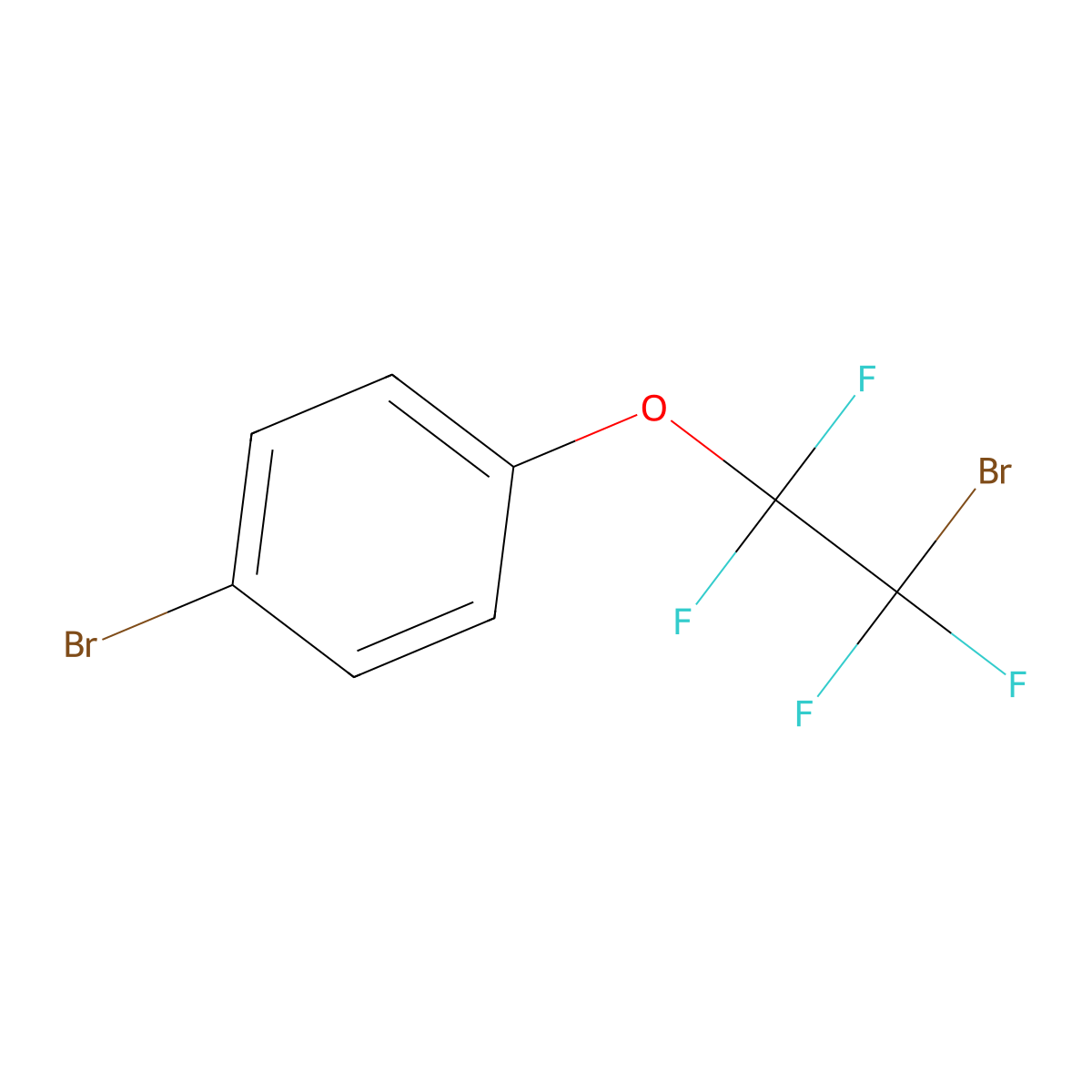 1-Bromo-4-(2-bromo-1,1,2,2-tetrafluoroethoxy)benzene molecular structure, CAS 113939-45-0