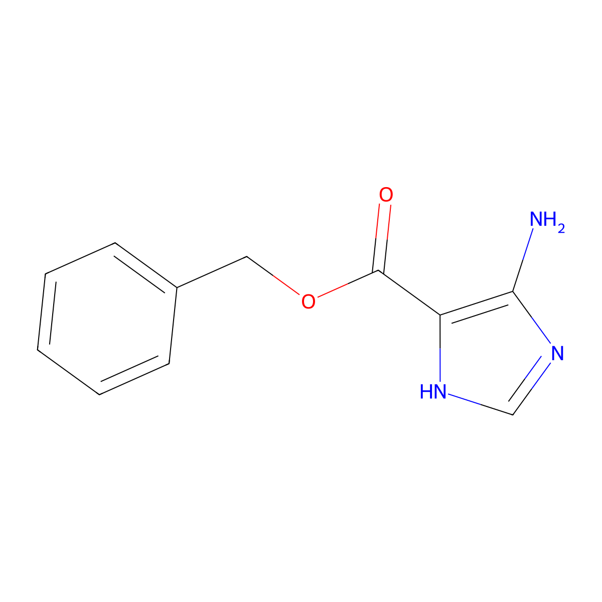 Benzyl 5-amino-1H-imidazole-4-carboxylate molecular structure, CAS 113942-59-9