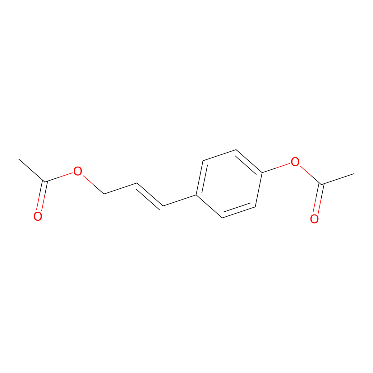 trans-p-Coumaryl diacetate molecular structure, CAS 113944-48-2