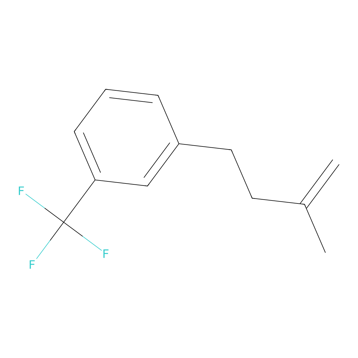 2-Methyl-4-[(3-trifluoromethyl)phenyl]-1-butene molecular structure, CAS 113947-87-8
