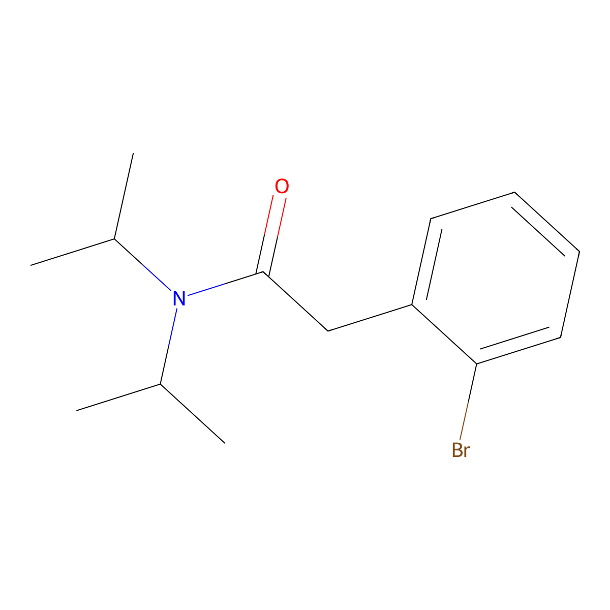 2-(2-Bromophenyl)-N,N-di(propan-2-yl)acetamide molecular structure, CAS 113947-96-9