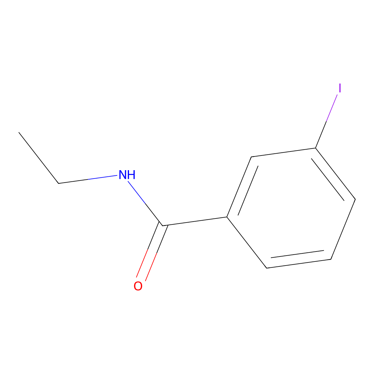 N-ethyl-3-iodobenzamide molecular structure, CAS 113948-06-4