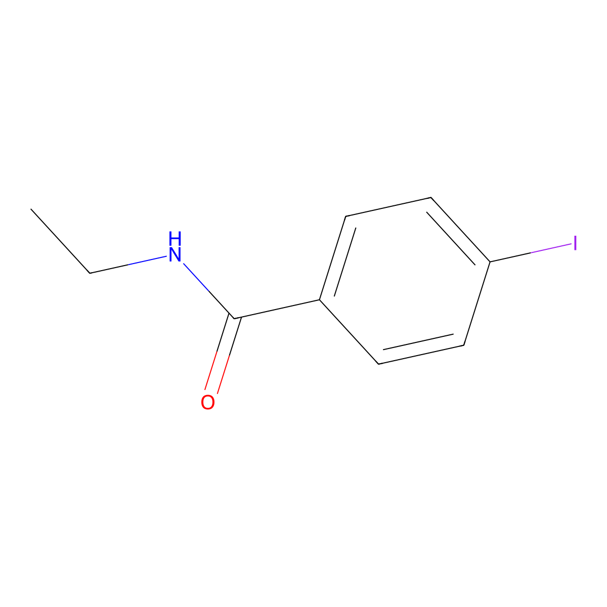 N-ethyl-4-iodobenzamide molecular structure, CAS 113948-07-5