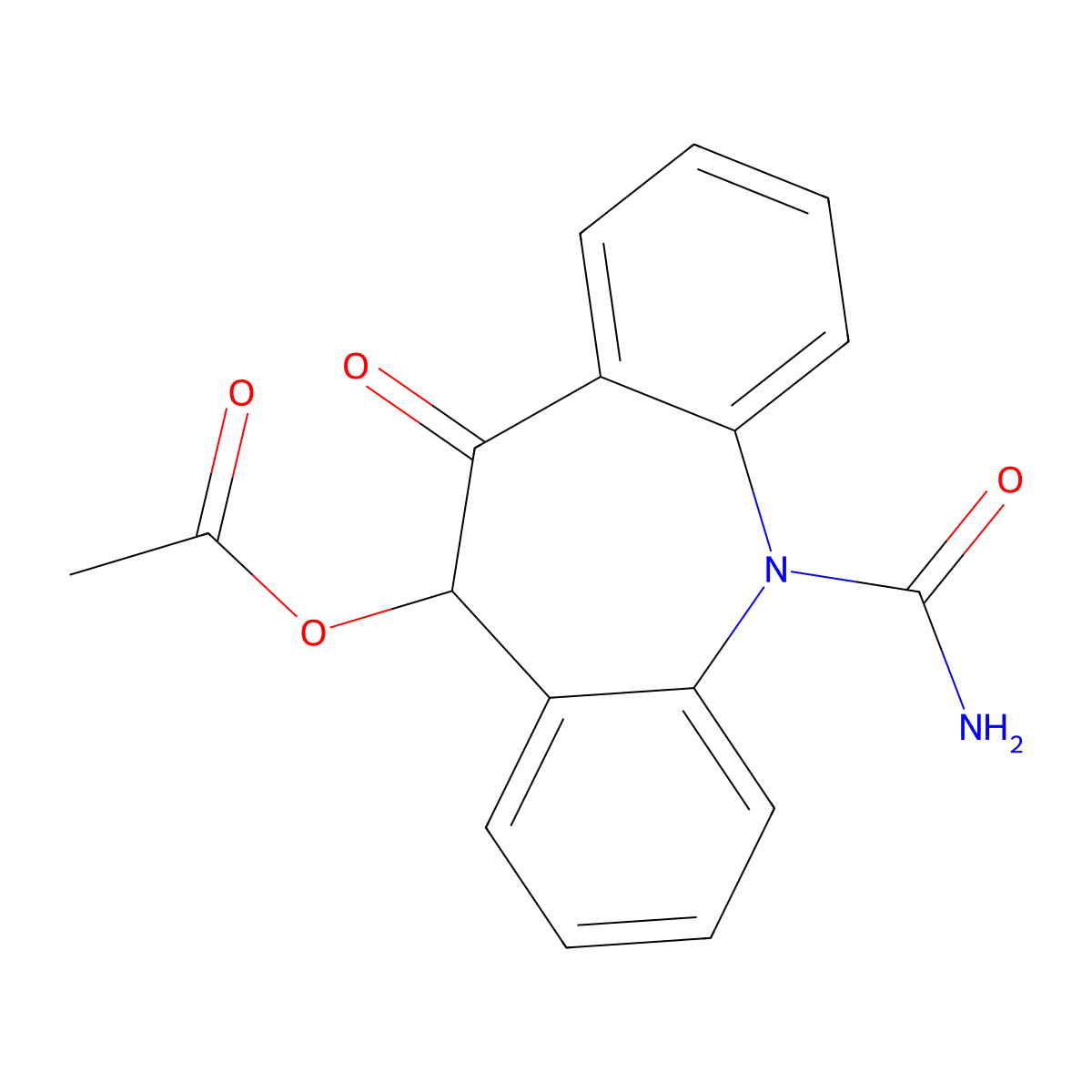 10-Acetyloxy Oxcarbazepine molecular structure, CAS 113952-21-9