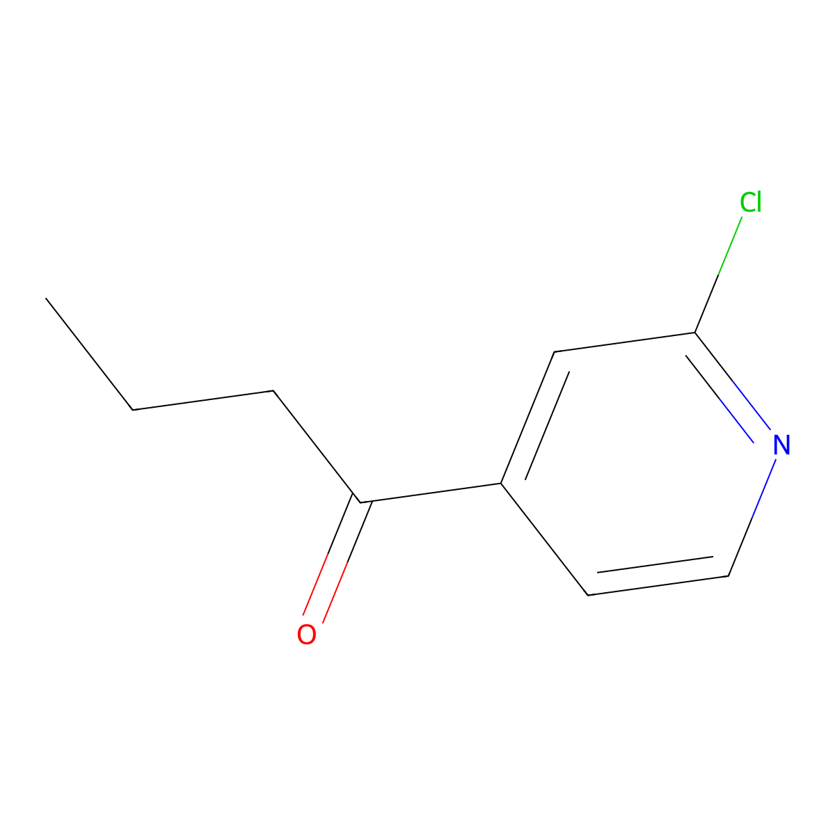 2-Chloro-4-butyrylpyridine molecular structure, CAS 113961-70-9