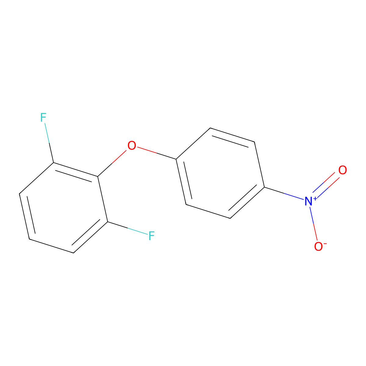 1,3-Difluoro-2-(4-nitrophenoxy)benzene molecular structure, CAS 113965-61-0
