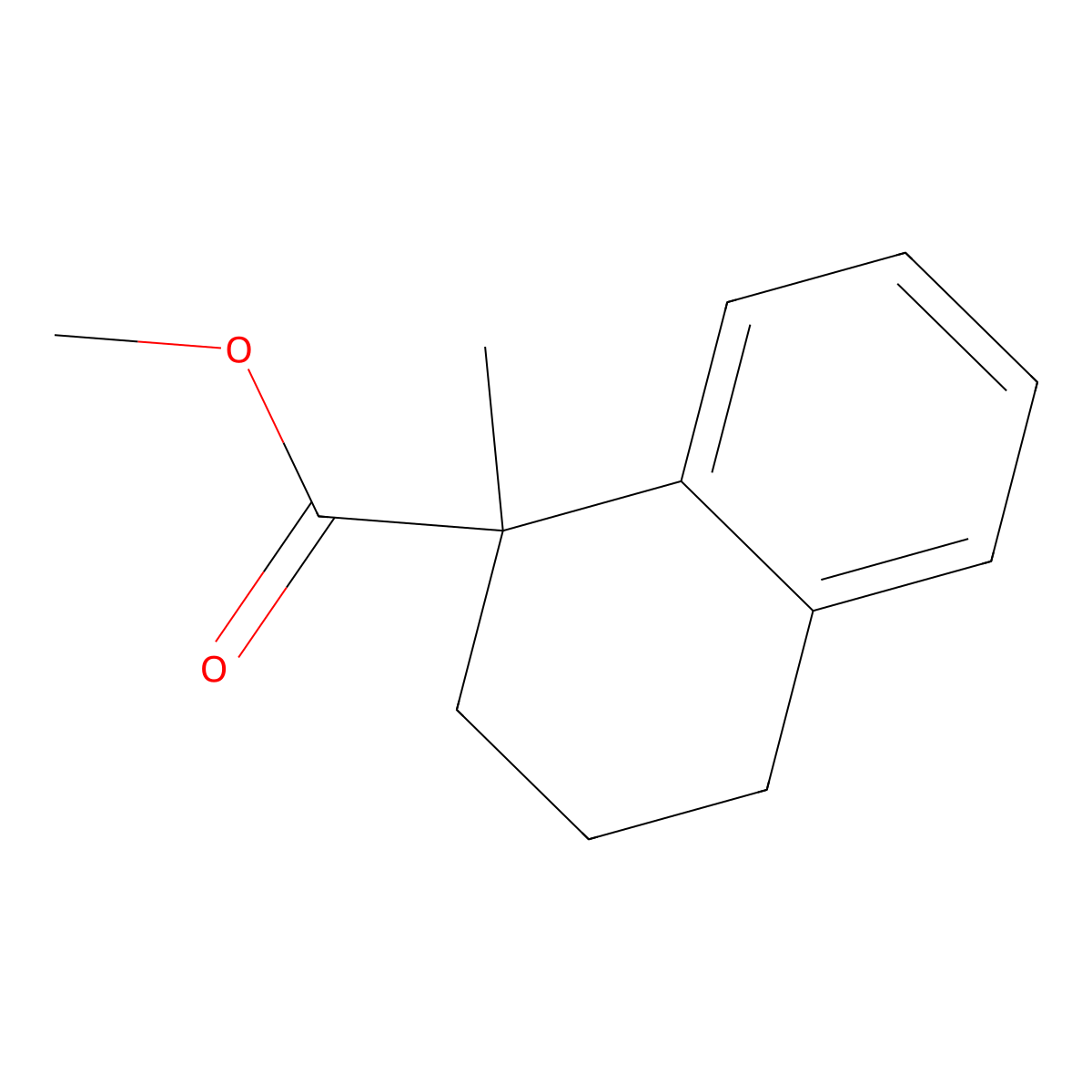 Methyl 1-methyl-1,2,3,4-tetrahydronaphthalene-1-carboxylate molecular structure, CAS 113967-23-0