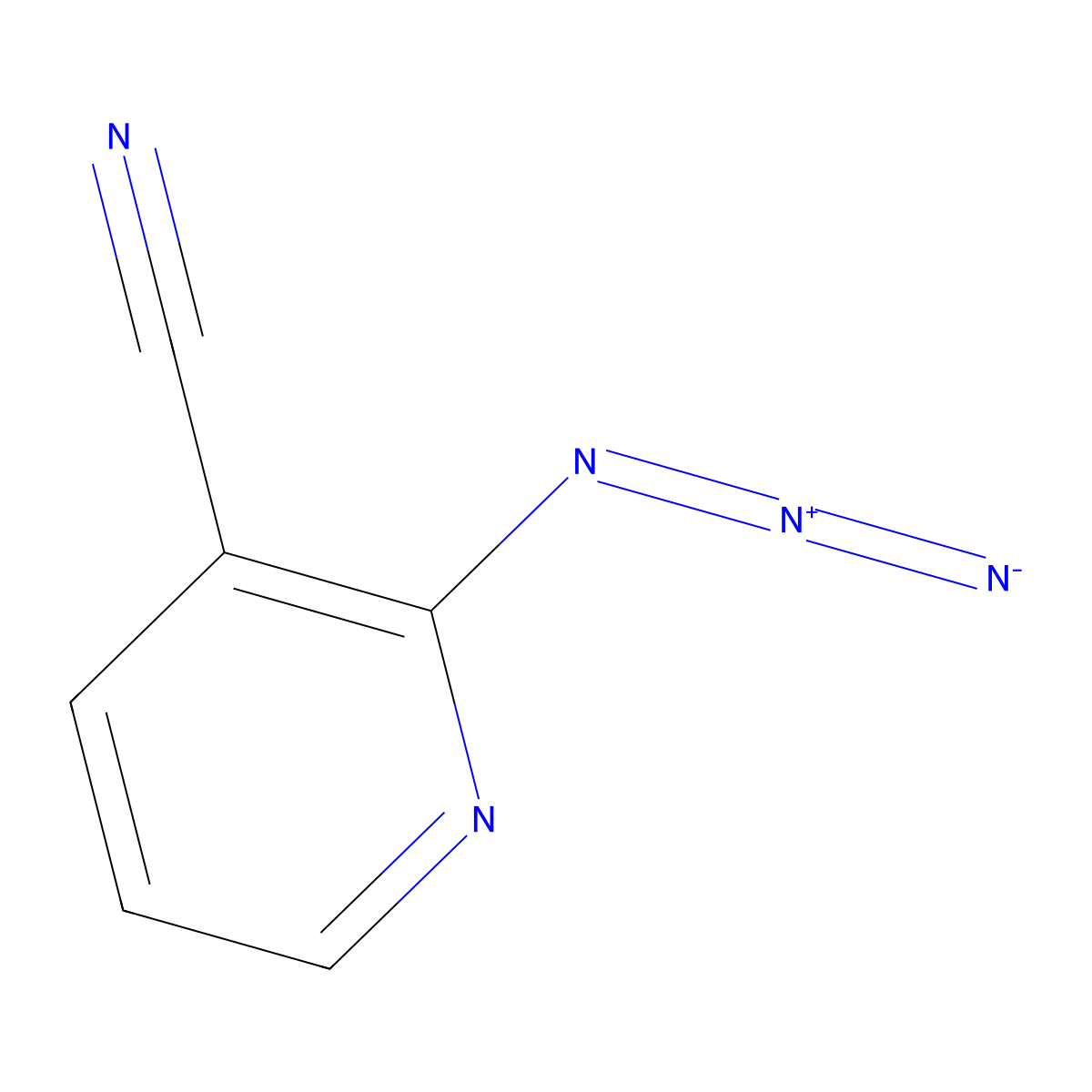 2-Azidopyridine-3-carbonitrile molecular structure, CAS 1139703-71-1