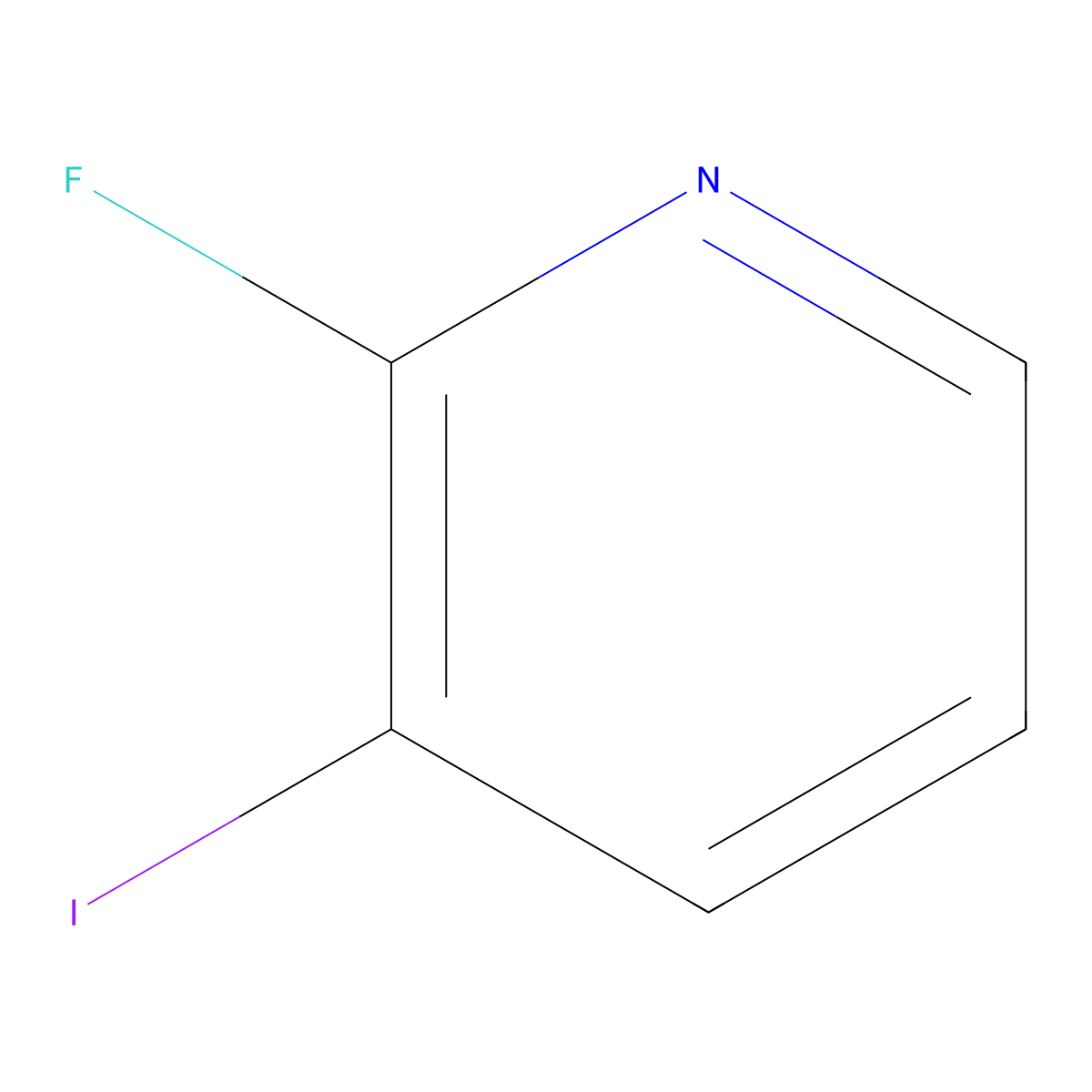 2-Fluoro-3-iodopyridine molecular structure, CAS 113975-22-7