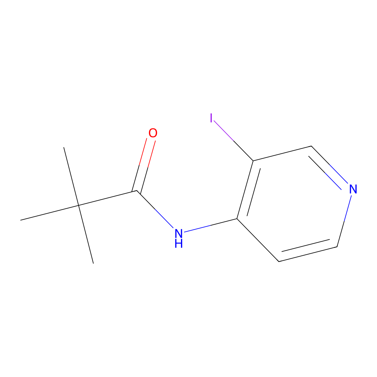 N-(3-Iodopyridin-4-yl)pivalamide molecular structure, CAS 113975-33-0
