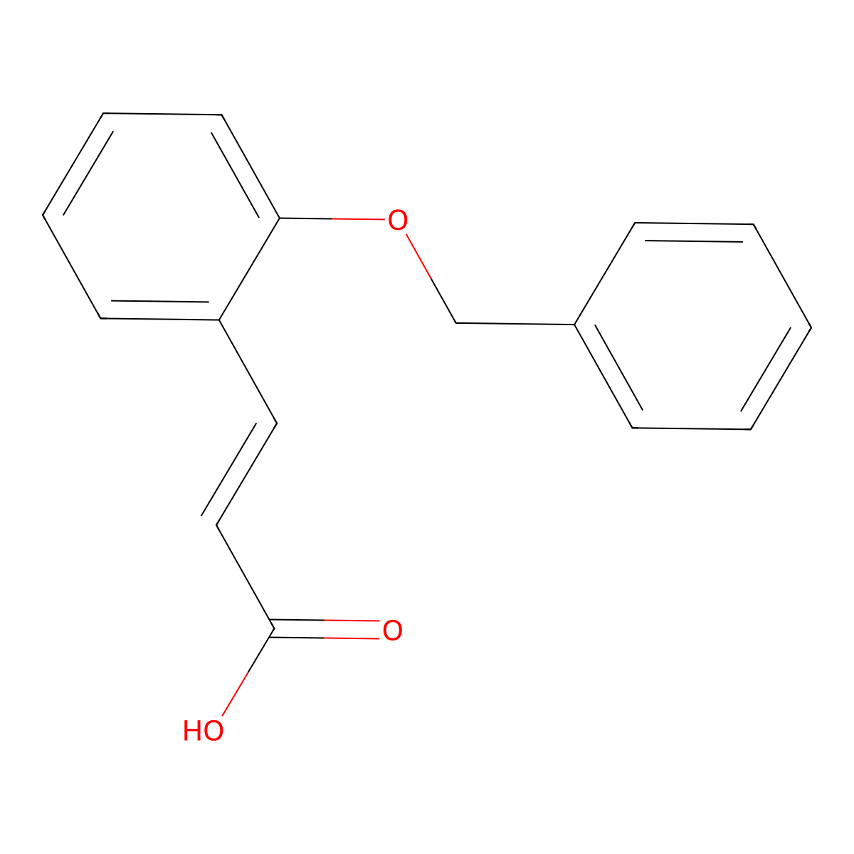 (2E)-3-(2-(benzyloxy)phenyl)prop-2-enoic acid molecular structure, CAS 113982-23-3