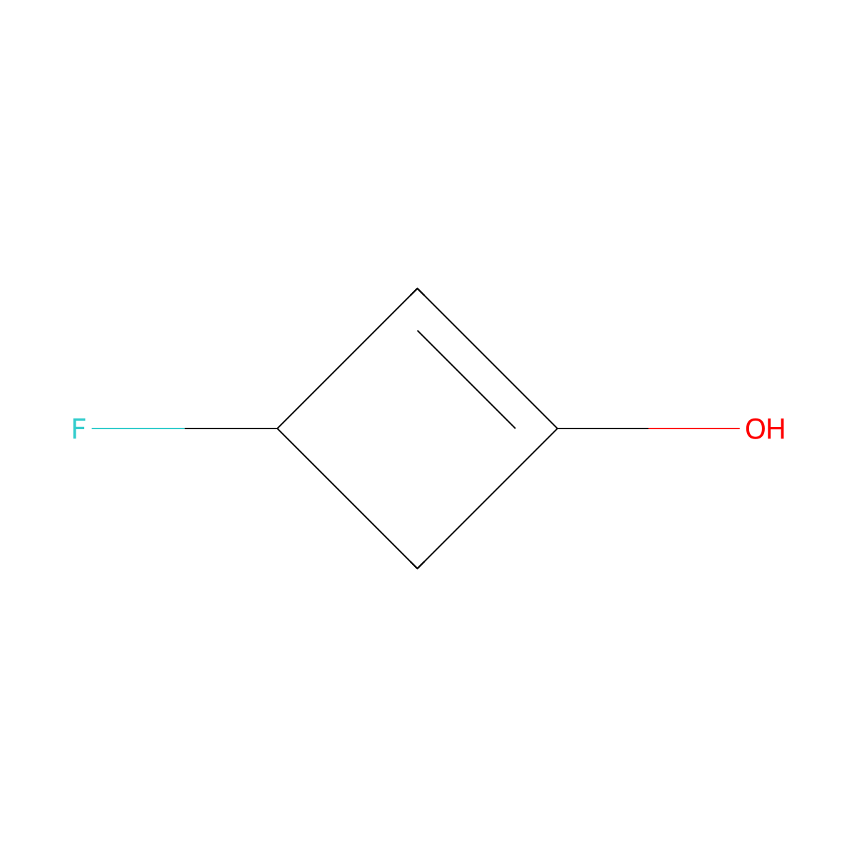 1-Cyclobuten-1-ol, 3-fluoro- molecular structure, CAS 113984-63-7