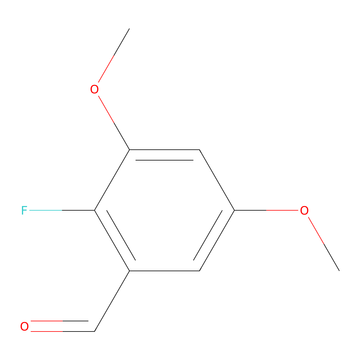 2-Fluoro-3,5-dimethoxybenzaldehyde molecular structure, CAS 113984-71-7