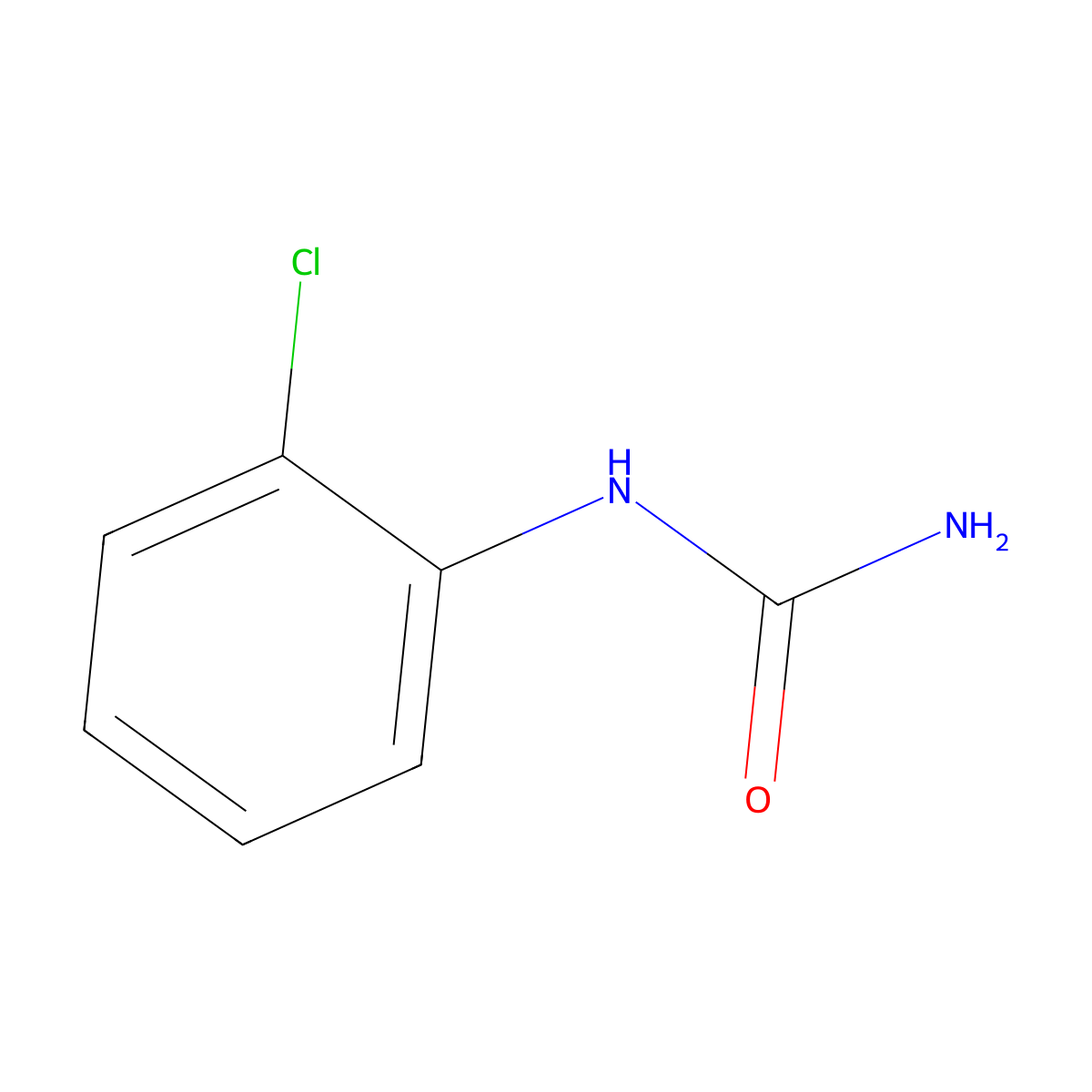 2-Chlorophenylurea molecular structure, CAS 114-38-5