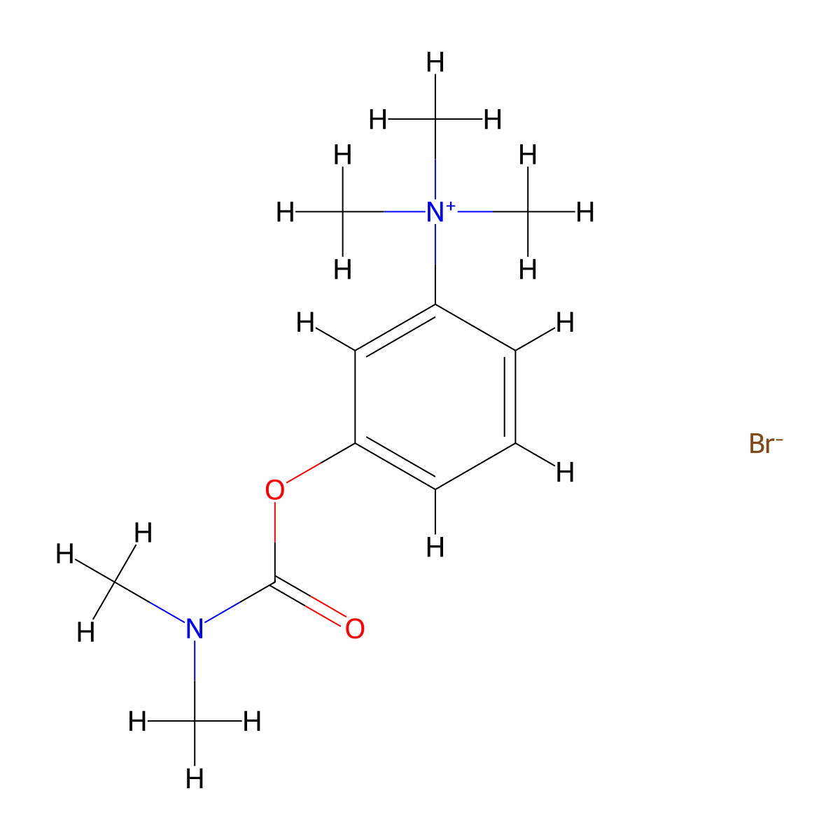 Neostigmine Bromide molecular structure, CAS 114-80-7