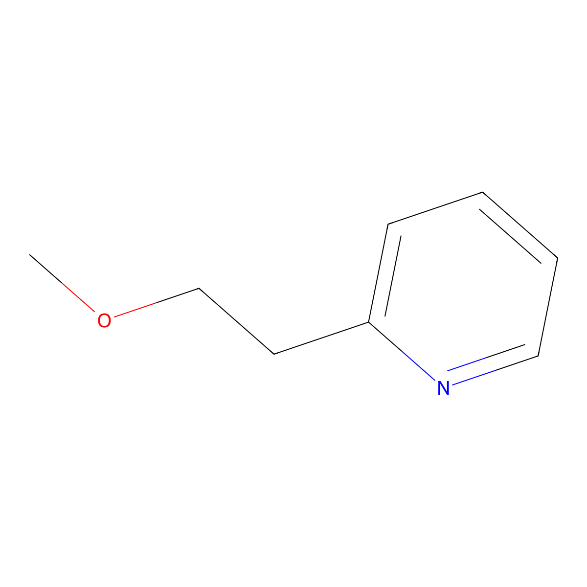 2-(2-Methoxyethyl)pyridine molecular structure, CAS 114-91-0