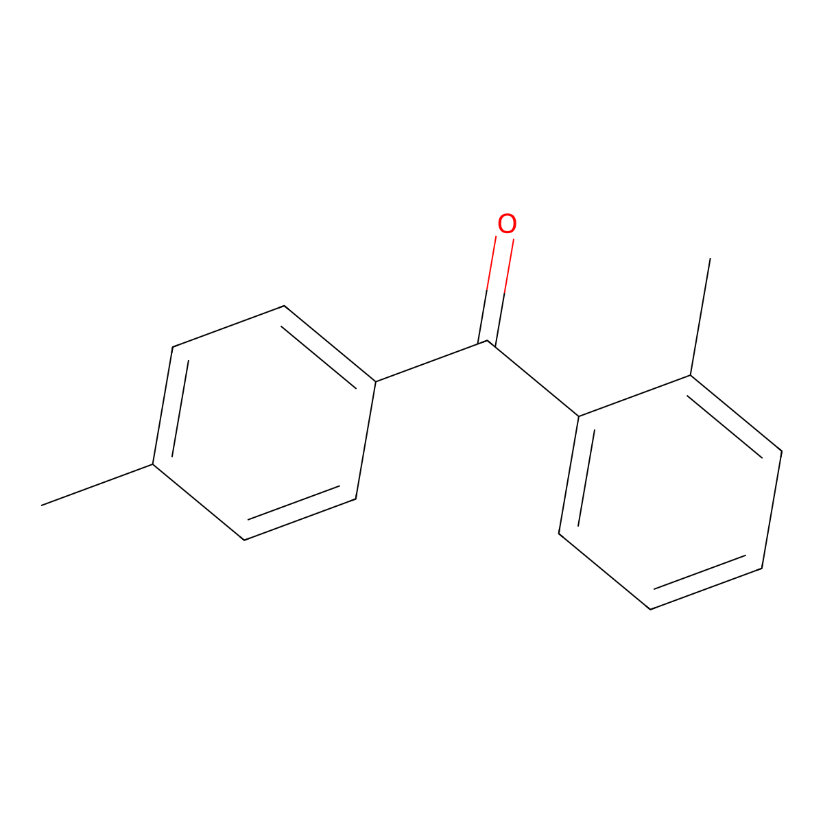 Methanone, (2-methylphenyl)(4-methylphenyl)- molecular structure, CAS 1140-16-5