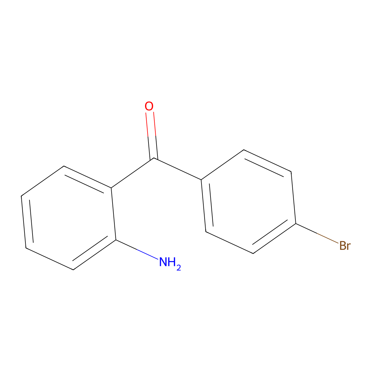 2-Amino-4'-bromobenzophenone molecular structure, CAS 1140-17-6