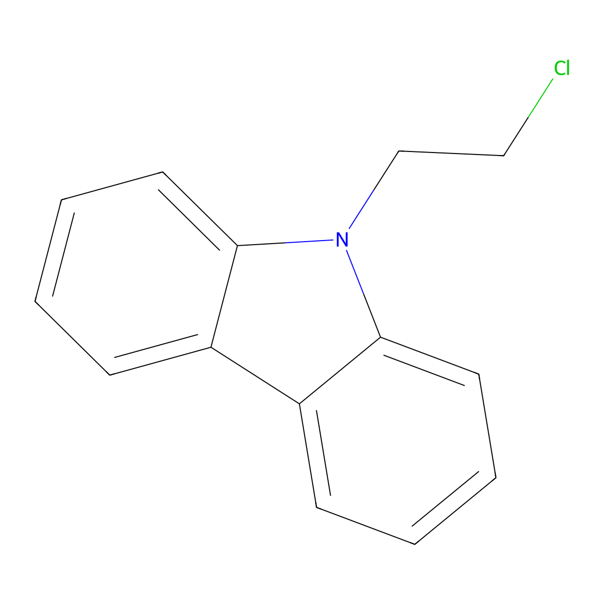 9-(2-Chloroethyl)-9H-carbazole molecular structure, CAS 1140-35-8