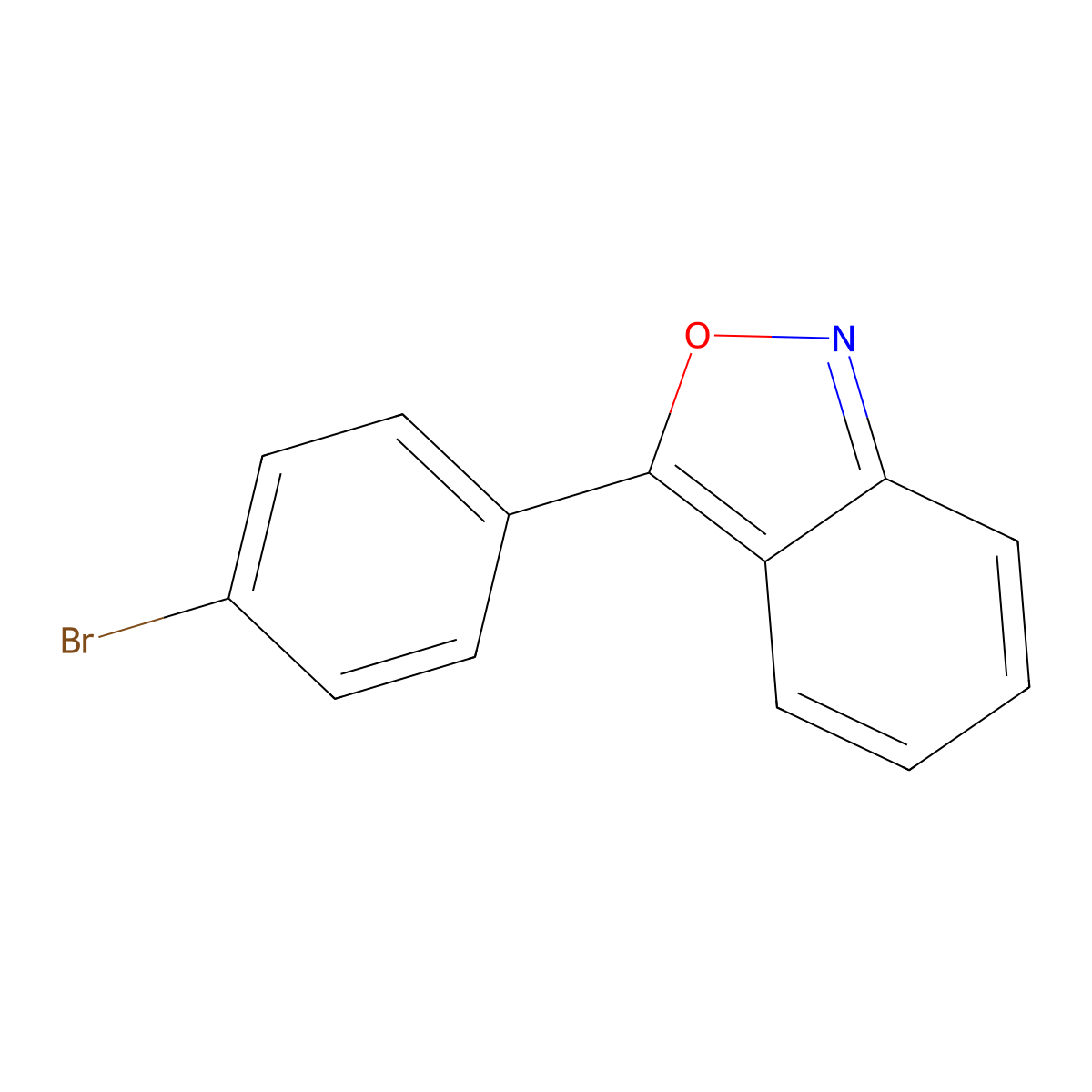 3-(4-Bromophenyl)-2,1-benzisoxazole molecular structure, CAS 1140-36-9