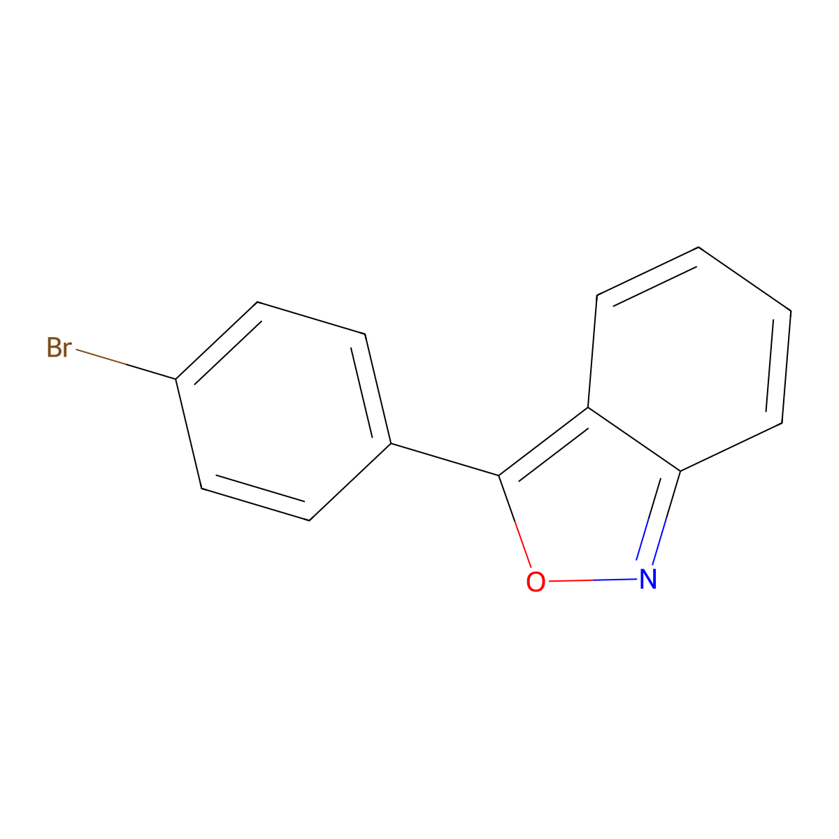 3-(4-Bromophenyl)-2,1-benzisoxazole molecular structure, CAS 1140-36-9