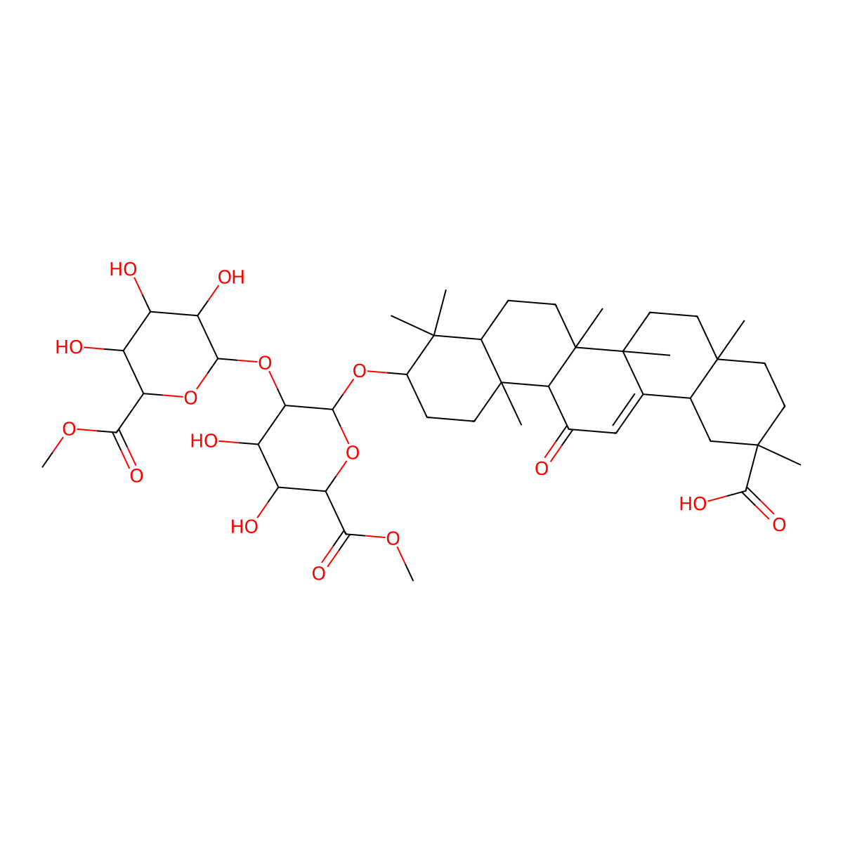 Glycyrrhizin-6',6''-dimethylester molecular structure, CAS 114006-81-4