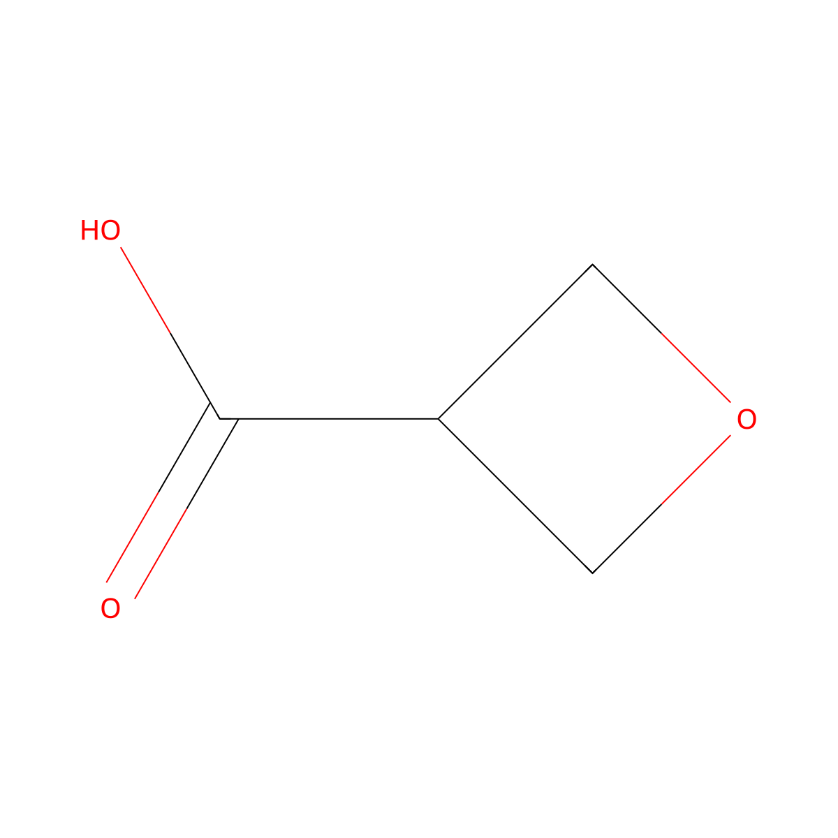 Oxetane-3-carboxylic acid molecular structure, CAS 114012-41-8