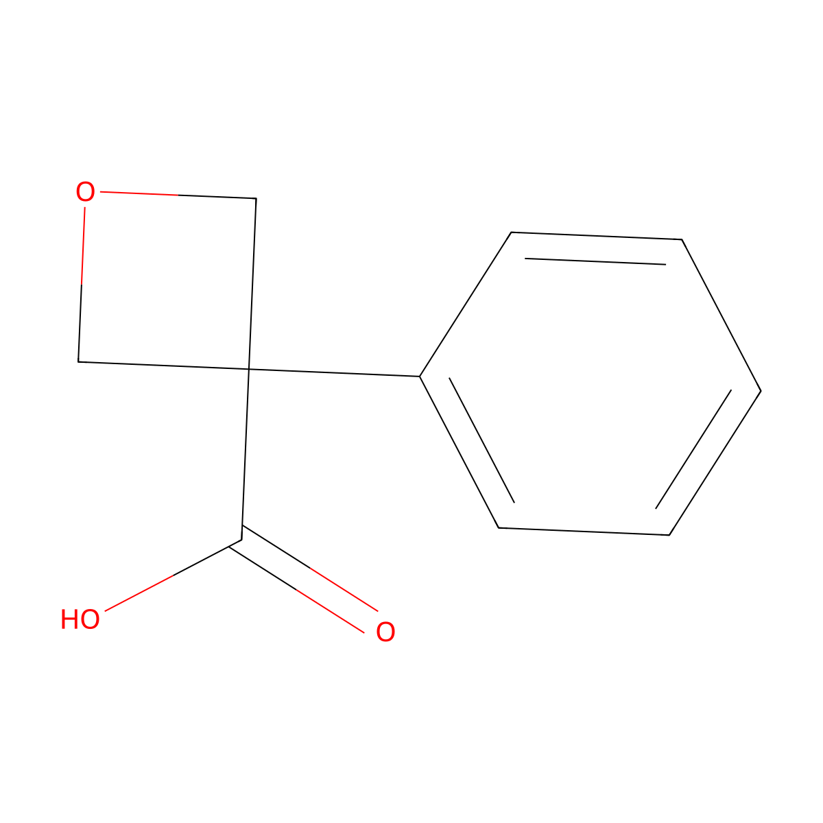 3-Phenyloxetane-3-carboxylic acid molecular structure, CAS 114012-42-9