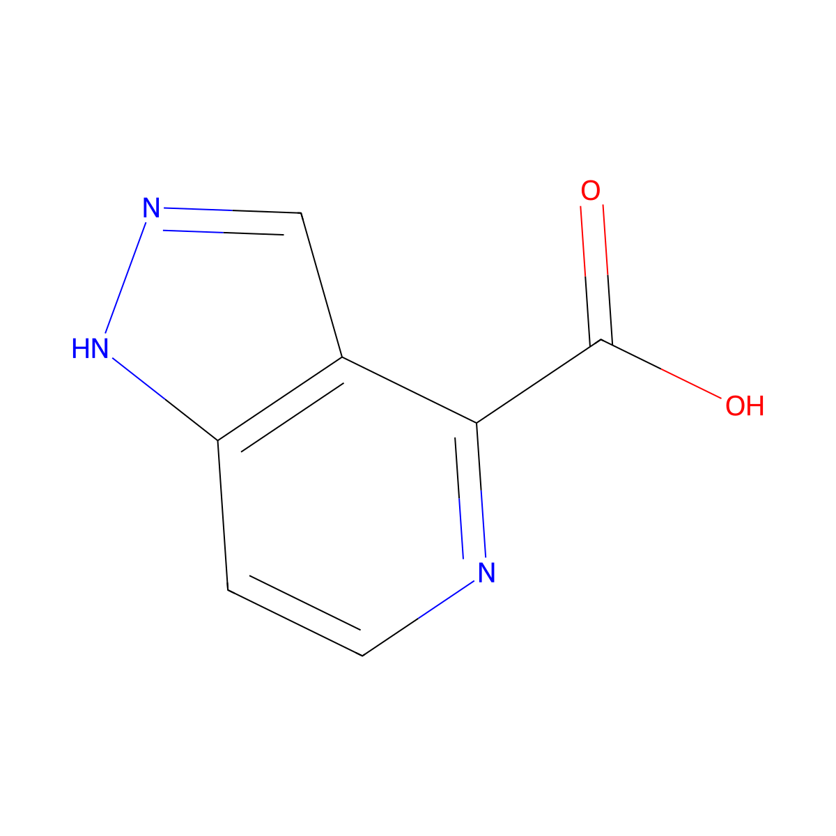 1H-Pyrazolo[4,3-C]pyridine-4-carboxylic acid molecular structure, CAS 1140239-94-6