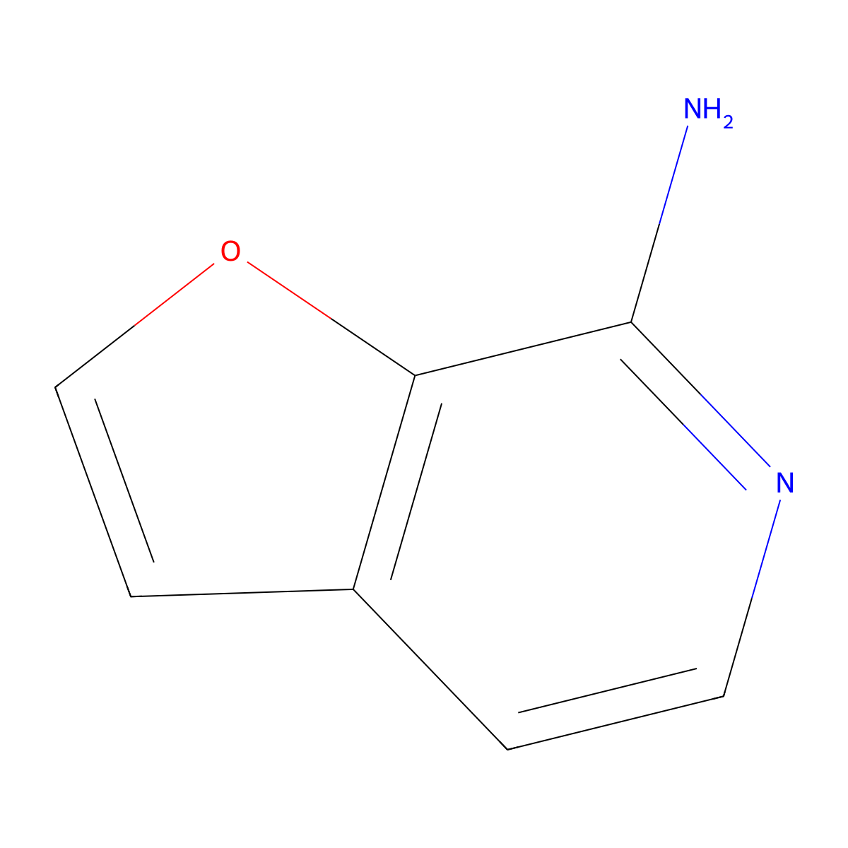 Furo[2,3-c]pyridin-7-amine molecular structure, CAS 1140240-20-5