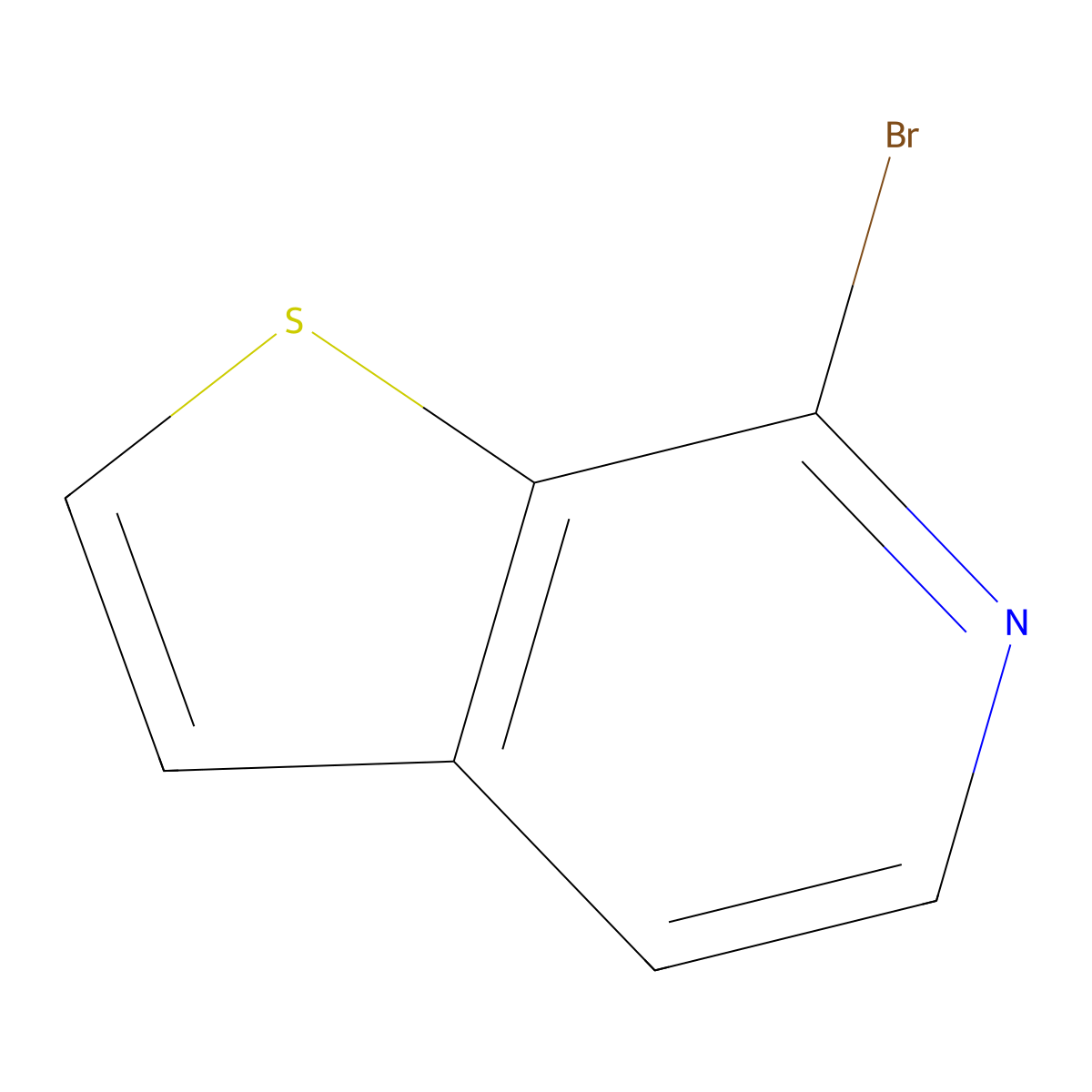 7-Bromothieno[2,3-c]pyridine molecular structure, CAS 1140240-22-7