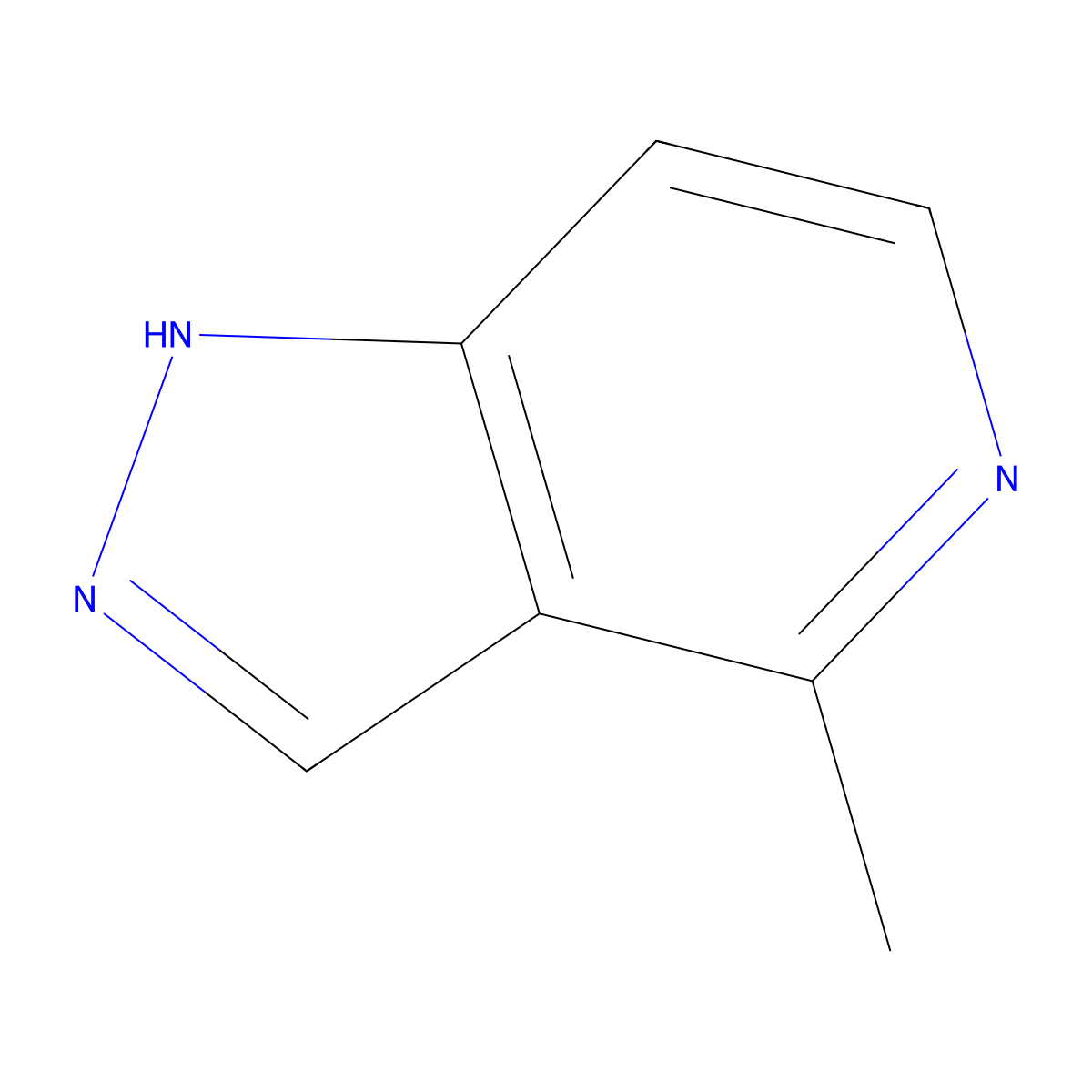4-Methyl-1H-pyrazolo[4,3-c]pyridine molecular structure, CAS 1140240-46-5