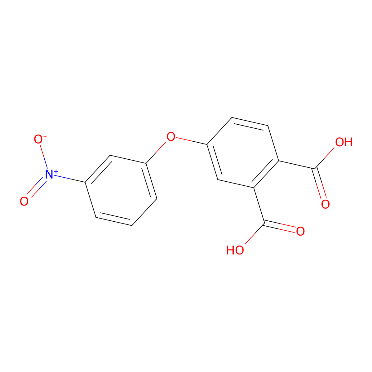 4-(3-Nitrophenoxy)phthalic acid molecular structure, CAS 114026-05-0