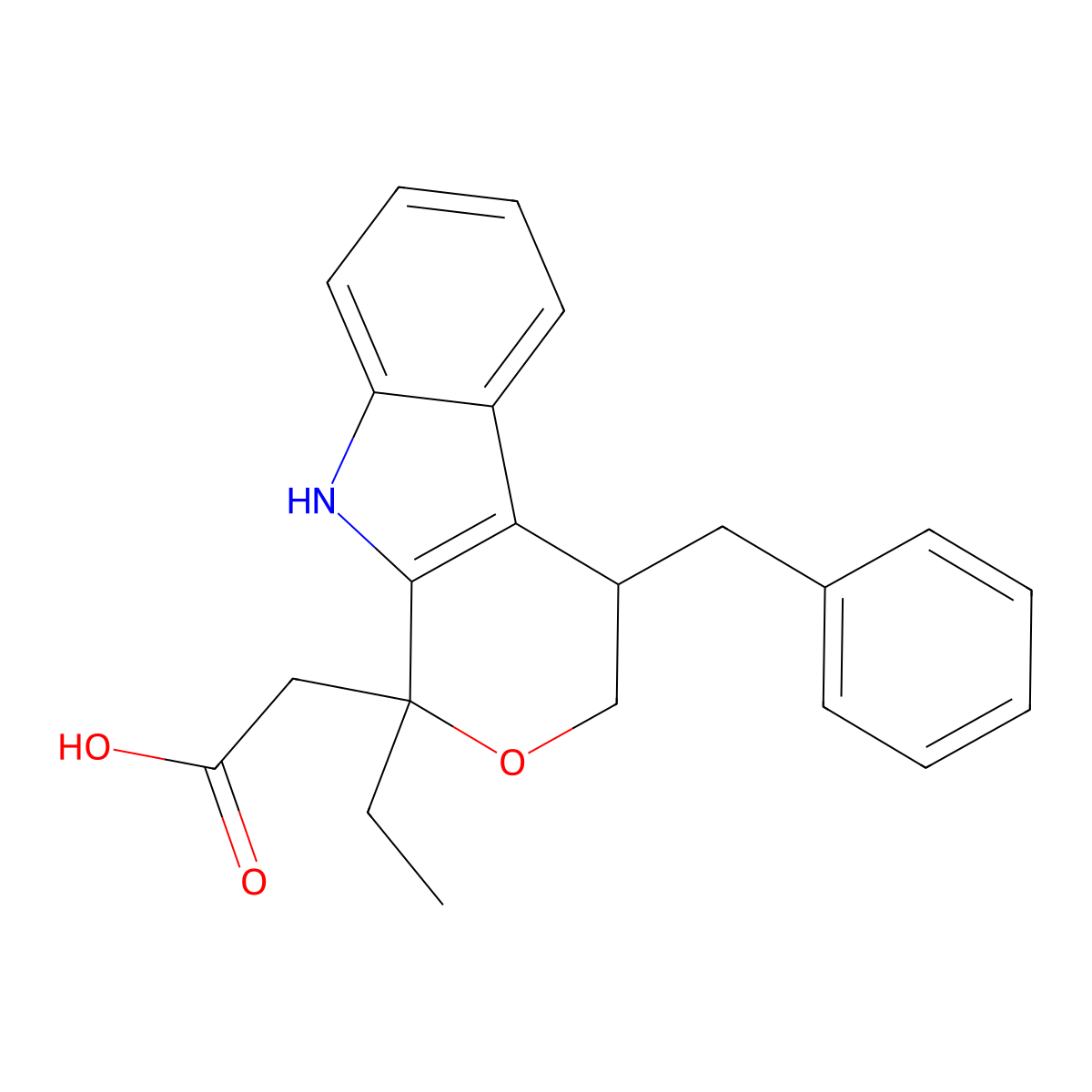 Pemedolac molecular structure, CAS 114030-44-3
