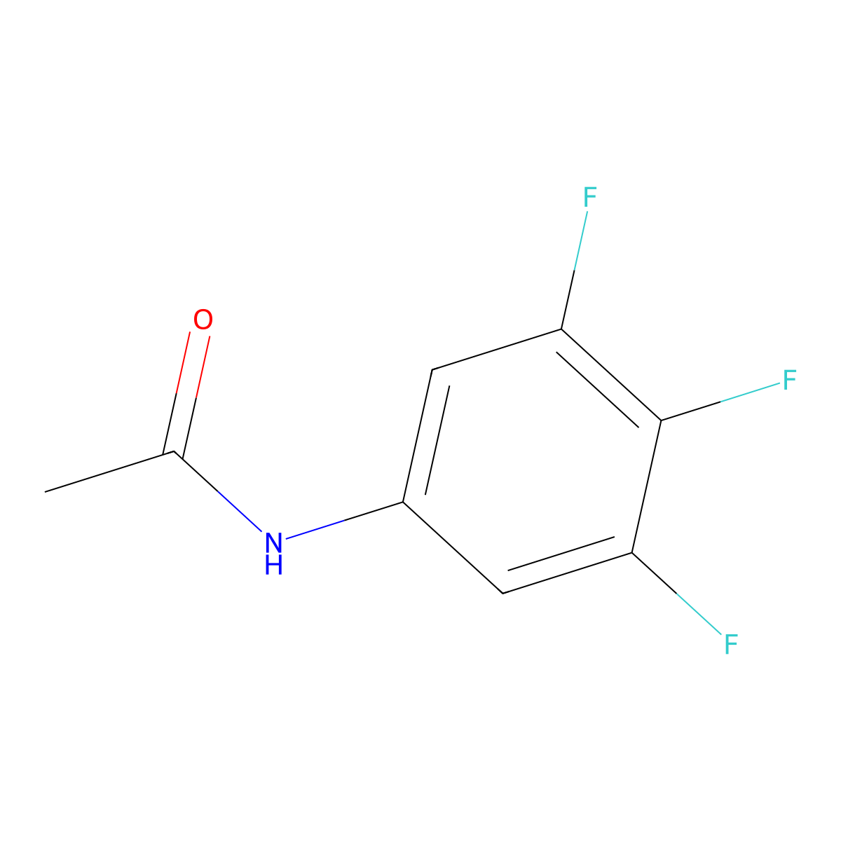 N-(3,4,5-trifluorophenyl)acetamide molecular structure, CAS 1140391-90-7