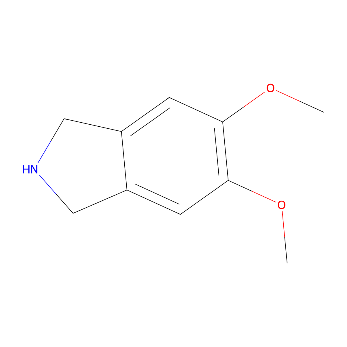 5,6-Dimethoxyisoindoline molecular structure, CAS 114041-16-6