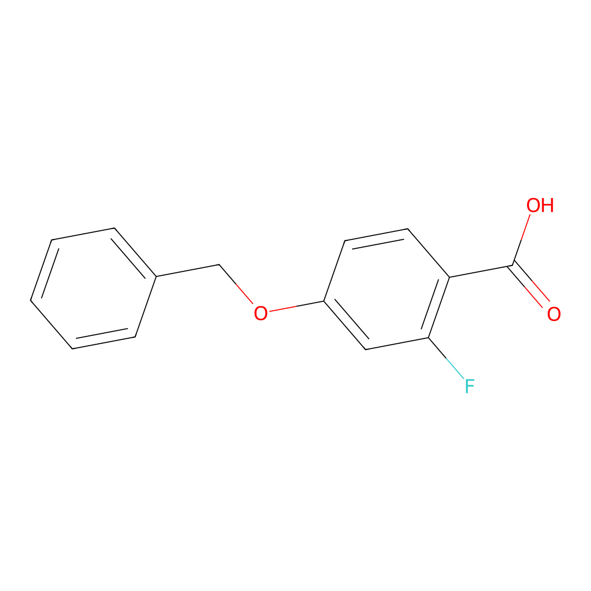 4-(Benzyloxy)-2-fluorobenzoic acid molecular structure, CAS 114045-96-4