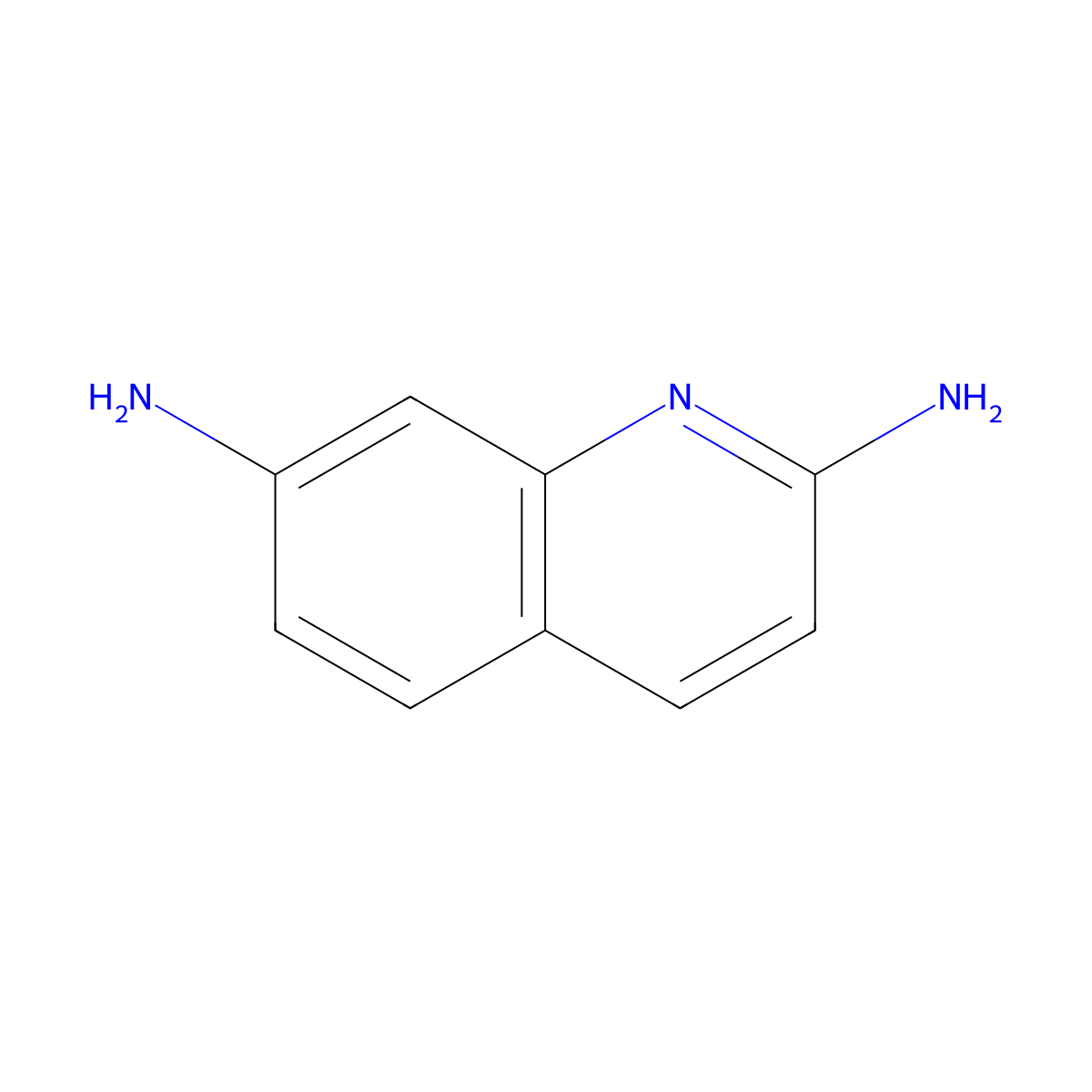 Quinoline-2,7-diamine molecular structure, CAS 114058-72-9