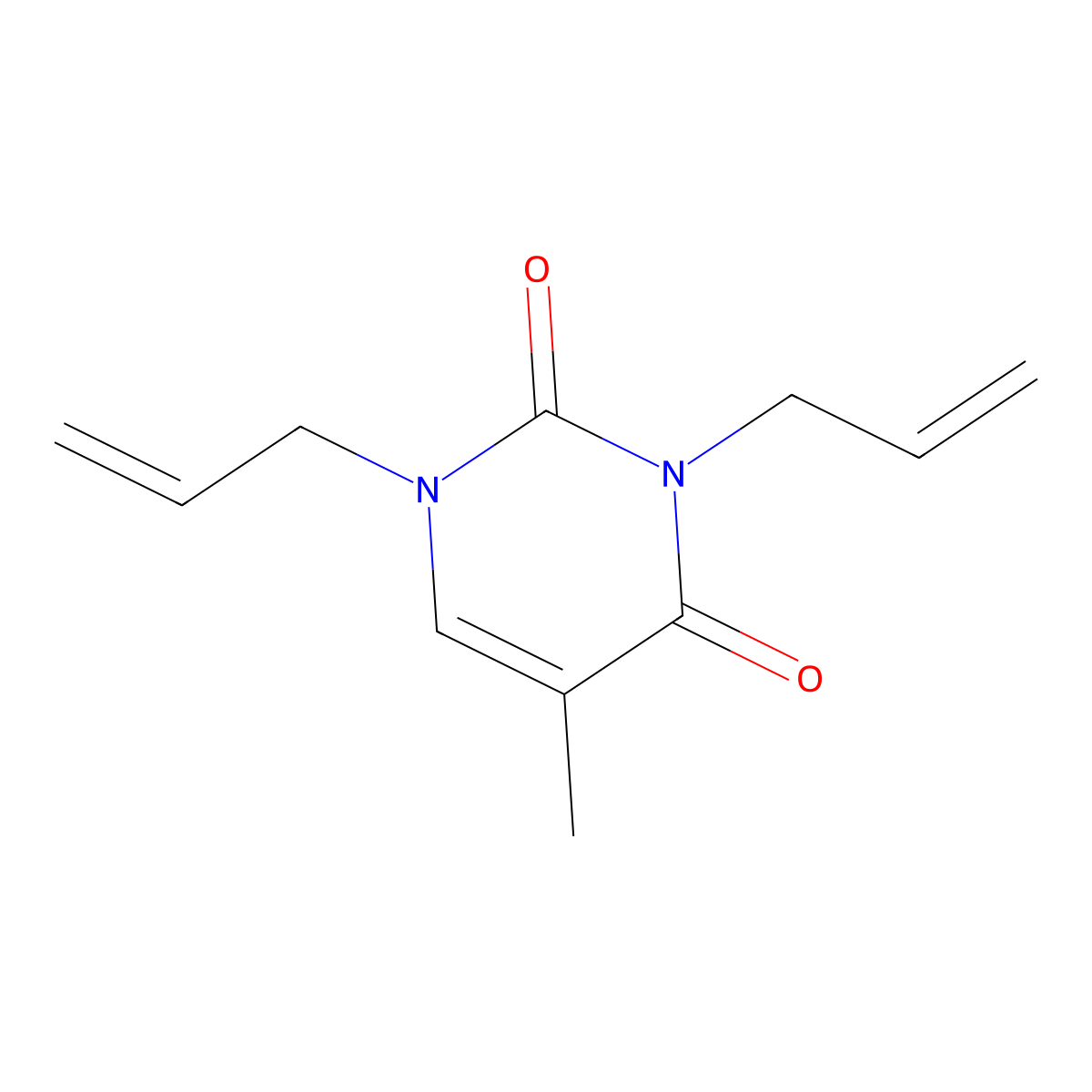 N(1),N(3)-Diallylthymine molecular structure, CAS 114066-89-6