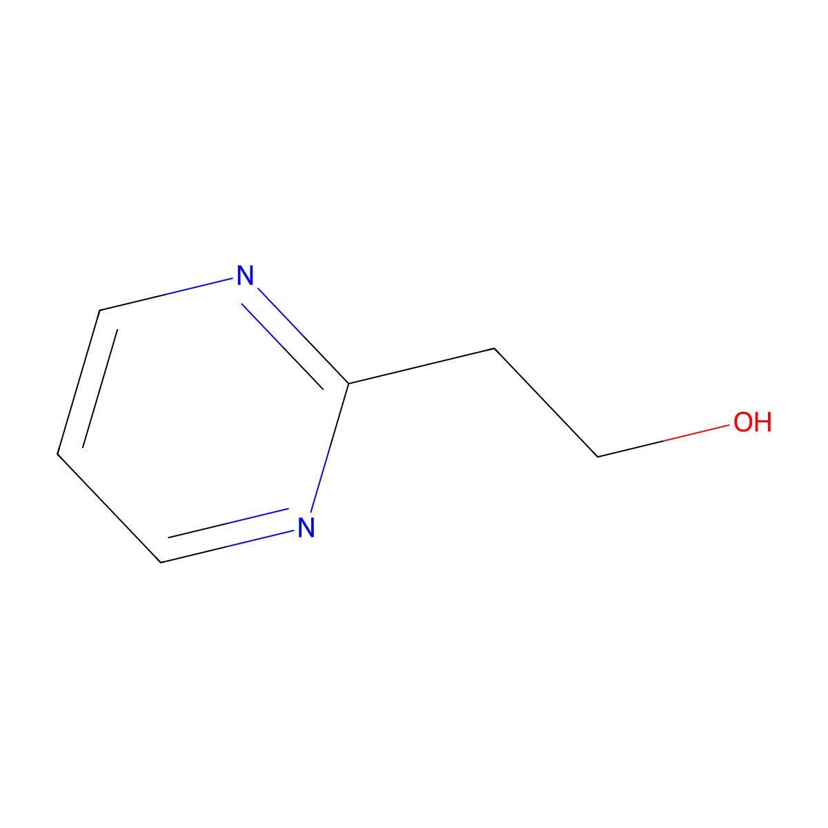 2-(Pyrimidin-2-yl)ethan-1-ol molecular structure, CAS 114072-02-5